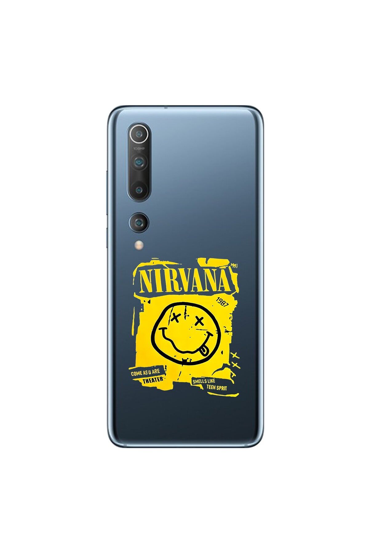 Dali Design Xiaomi Mi 10 Uyumlu Şeffaf Kılıf Nirvana Tasarımlı