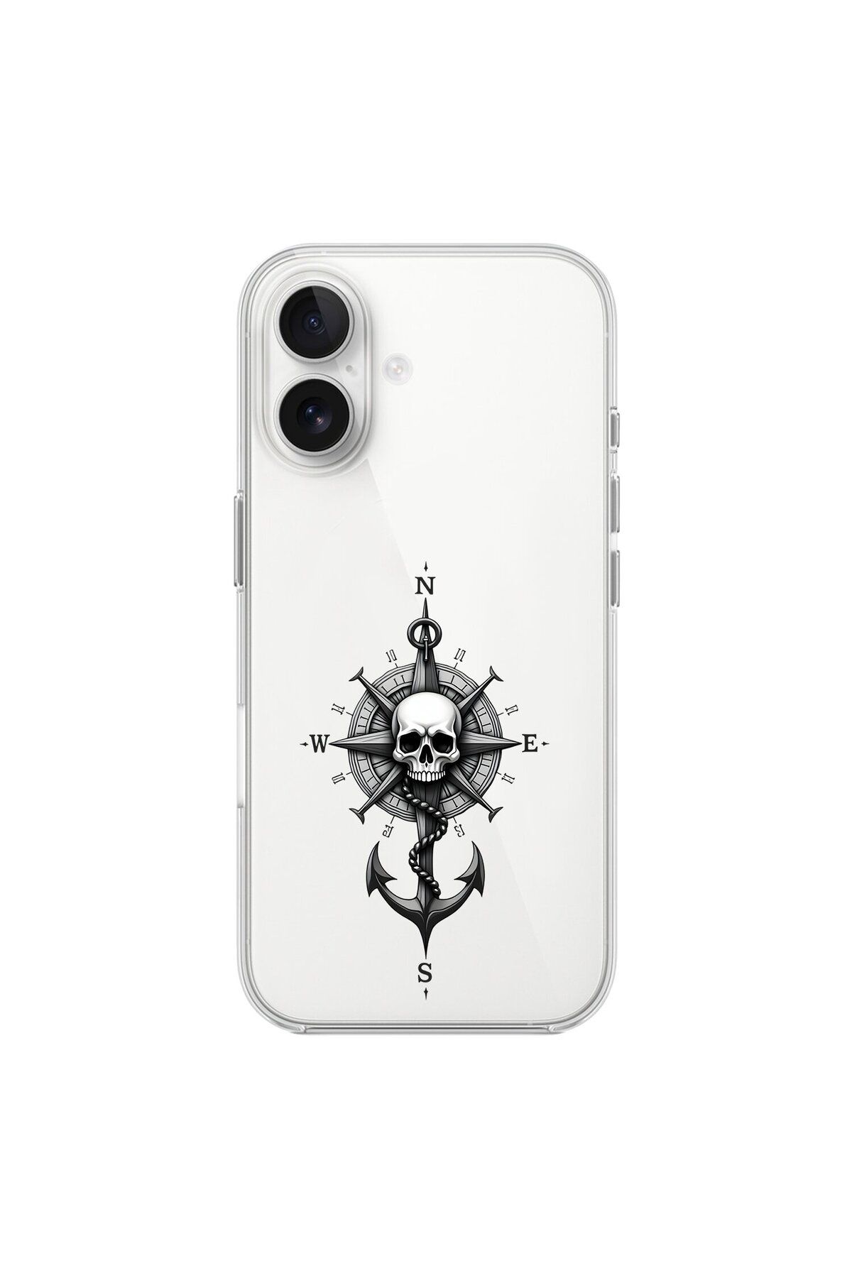Dali Design iPhone 16 Uyumlu Şeffaf Kılıf Pirate 5 Tasarımlı