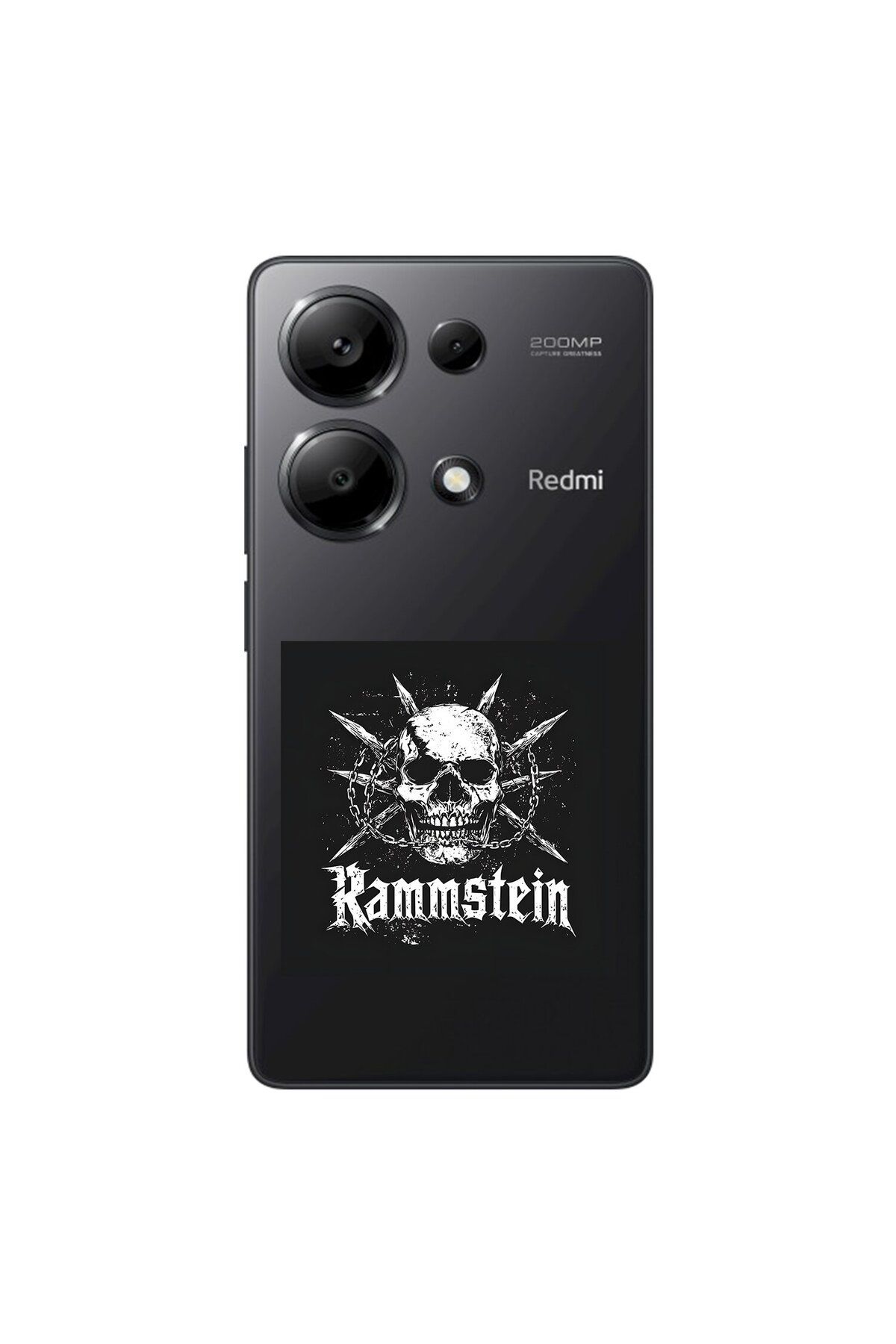 Dali Design Xiaomi Redmi Note 13 Pro Uyumlu Şeffaf Kılıf Rammstein Tasarımlı
