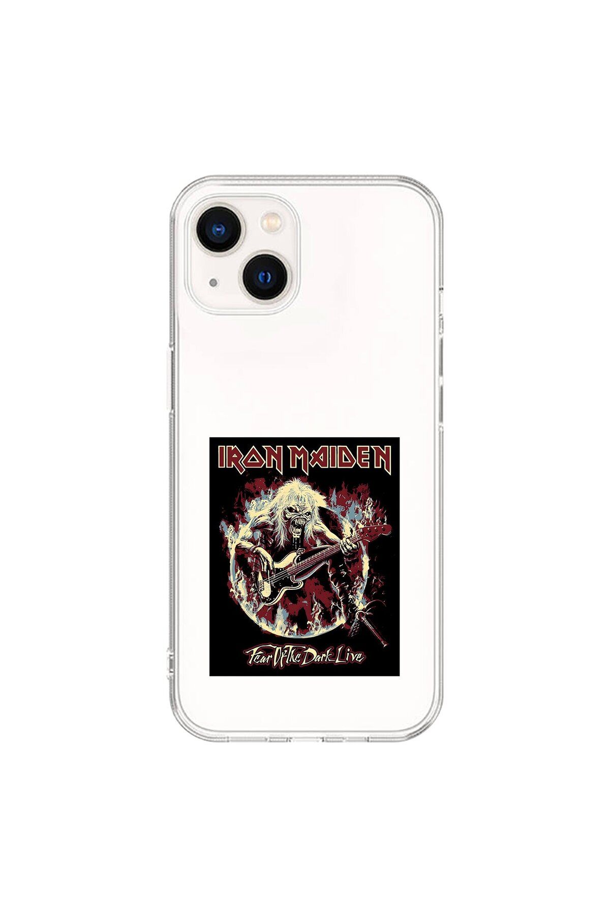Dali Design iPhone 15 Uyumlu Şeffaf Kılıf Iron Maiden Tasarımlı