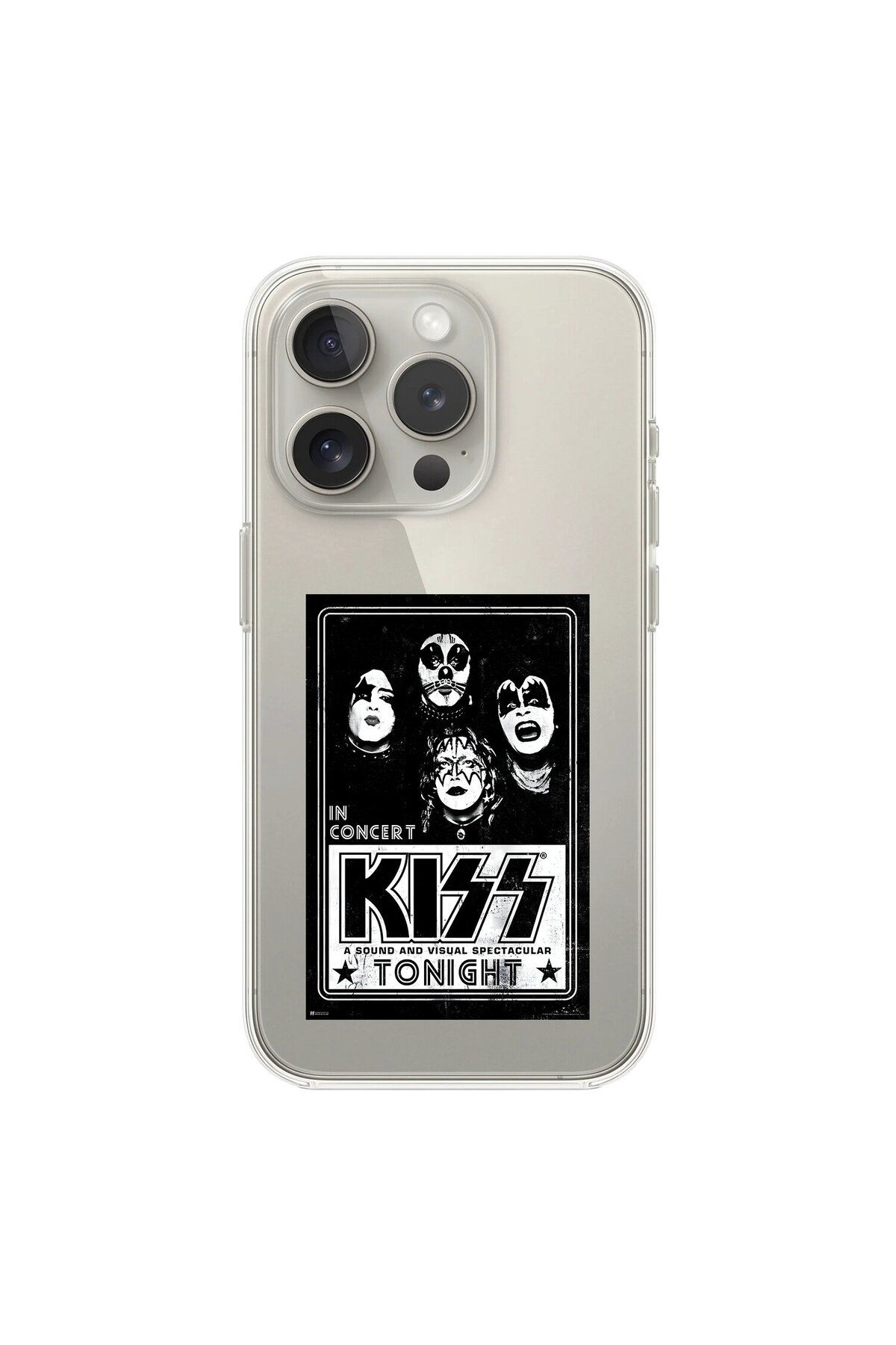 Dali Design iPhone 16 Pro Uyumlu Şeffaf Kılıf KiSS Tasarımlı