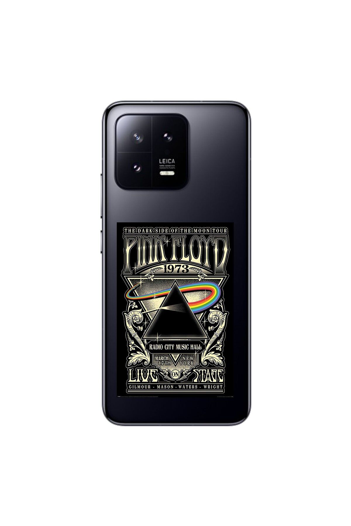 Dali Design Xiaomi Mi 13 Uyumlu Şeffaf Kılıf Pink Floyd Tasarımlı