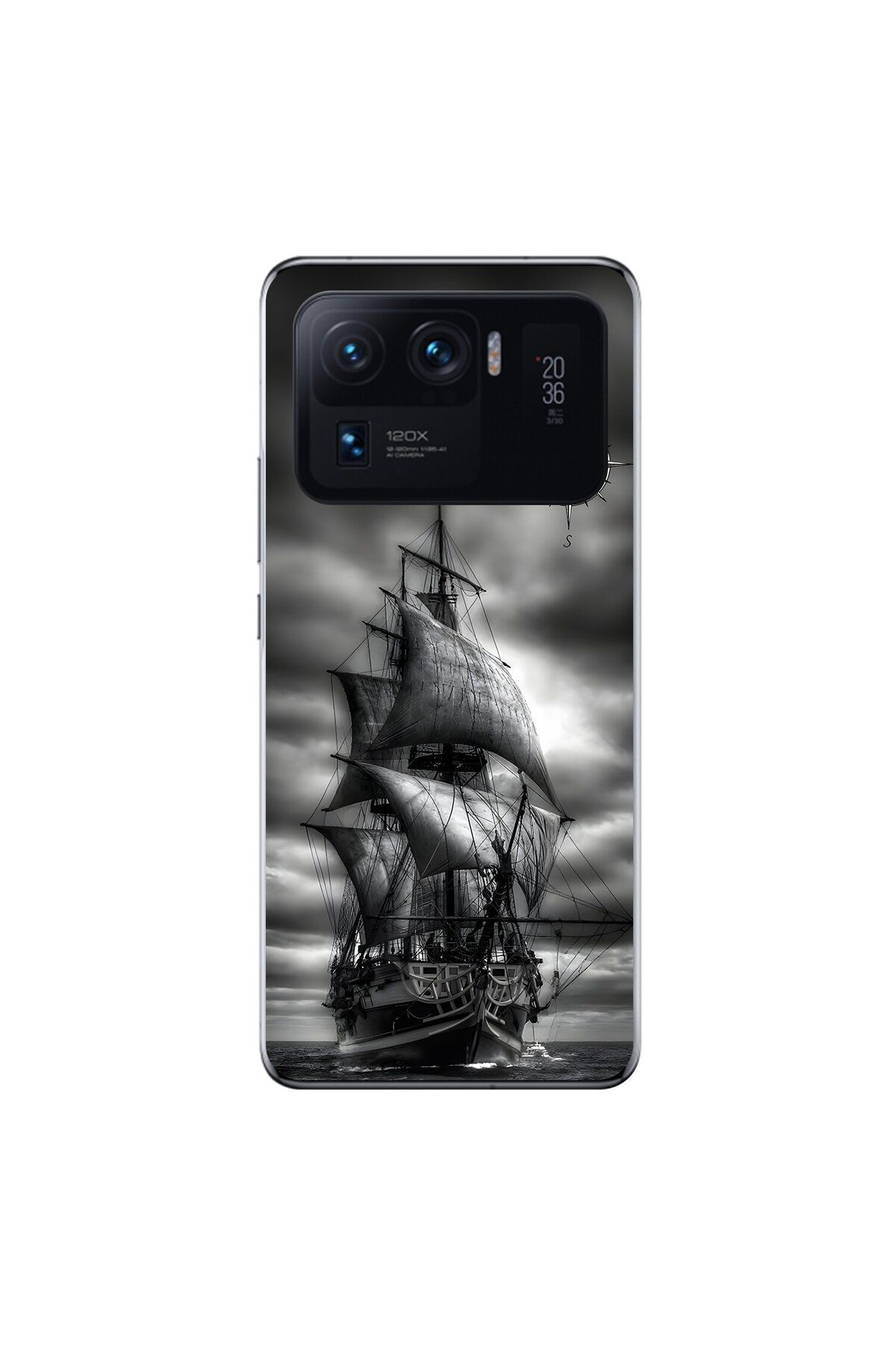 Dali Design Xiaomi Mi 11 Pro Uyumlu Şeffaf Kılıf Pirate 2 Tasarımlı