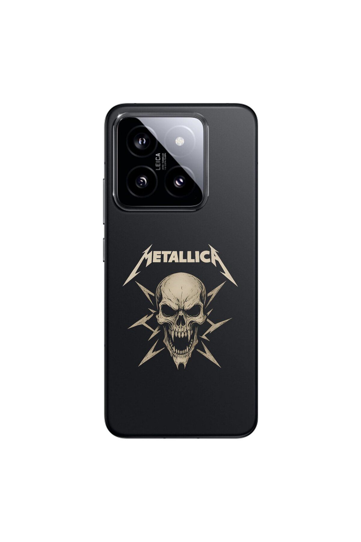 Dali Design Xiaomi Mi 14 Uyumlu Şeffaf Kılıf Metallica Tasarımlı