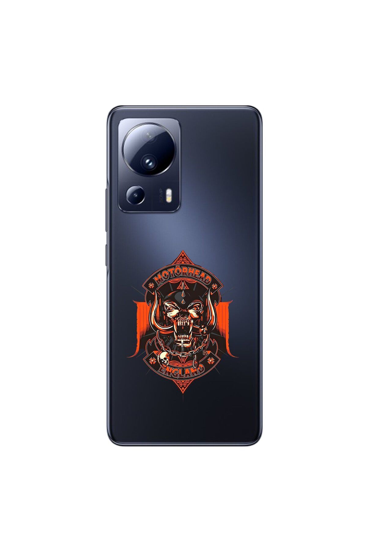 Dali Design Xiaomi Mi 13 Lite Uyumlu Şeffaf Kılıf Motörhead Tasarımlı