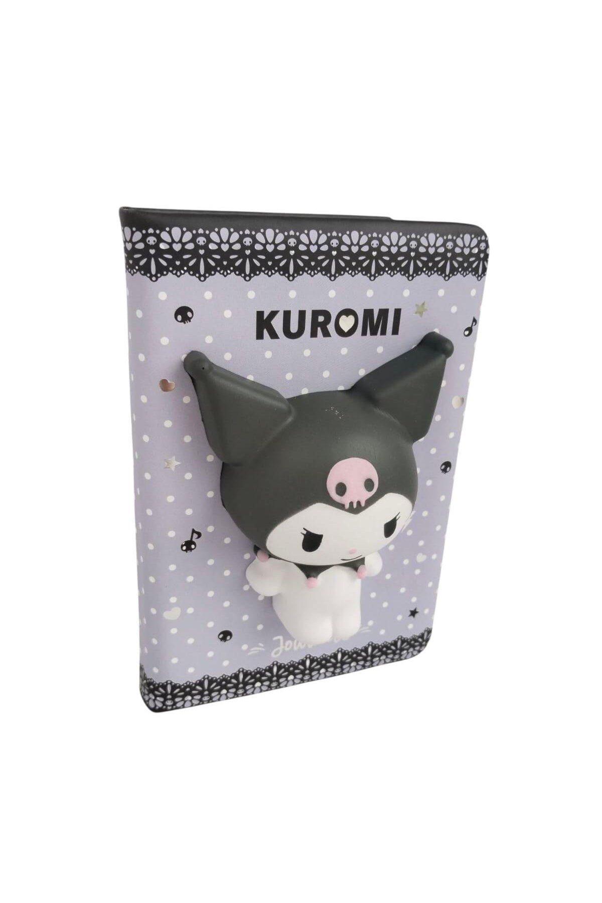 victoria journal Victoria's Journals Vj Kuromi Squishi günlük, A6 192 Sayfa.renkli 100gr. kağıt günlük not defteri no