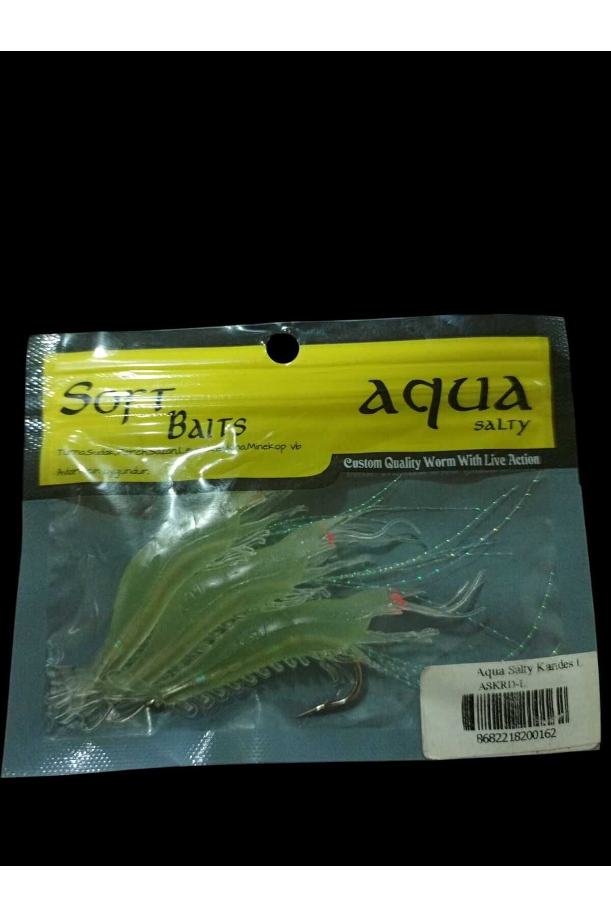 Aqua Silikon Karides Salty Soft Baits 3 Lü Suni Yem