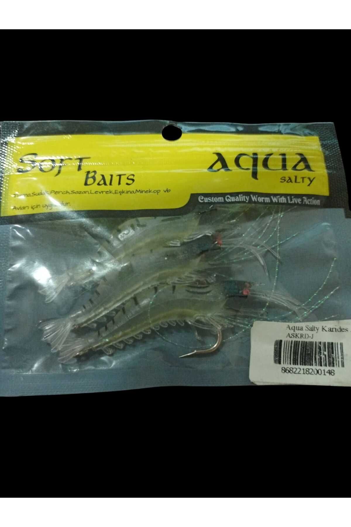 Aqua Silikon Karides Salty Soft Baits 3 Lü Suni Yem