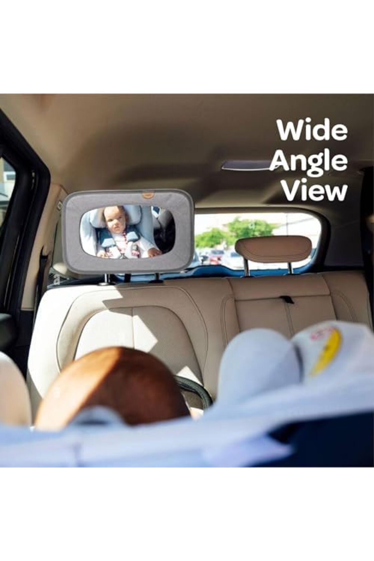 Moon-Baby Back Seat Mirror Maximum Visibility, Clear and Reflective, Wide Angle Convex, Un 6