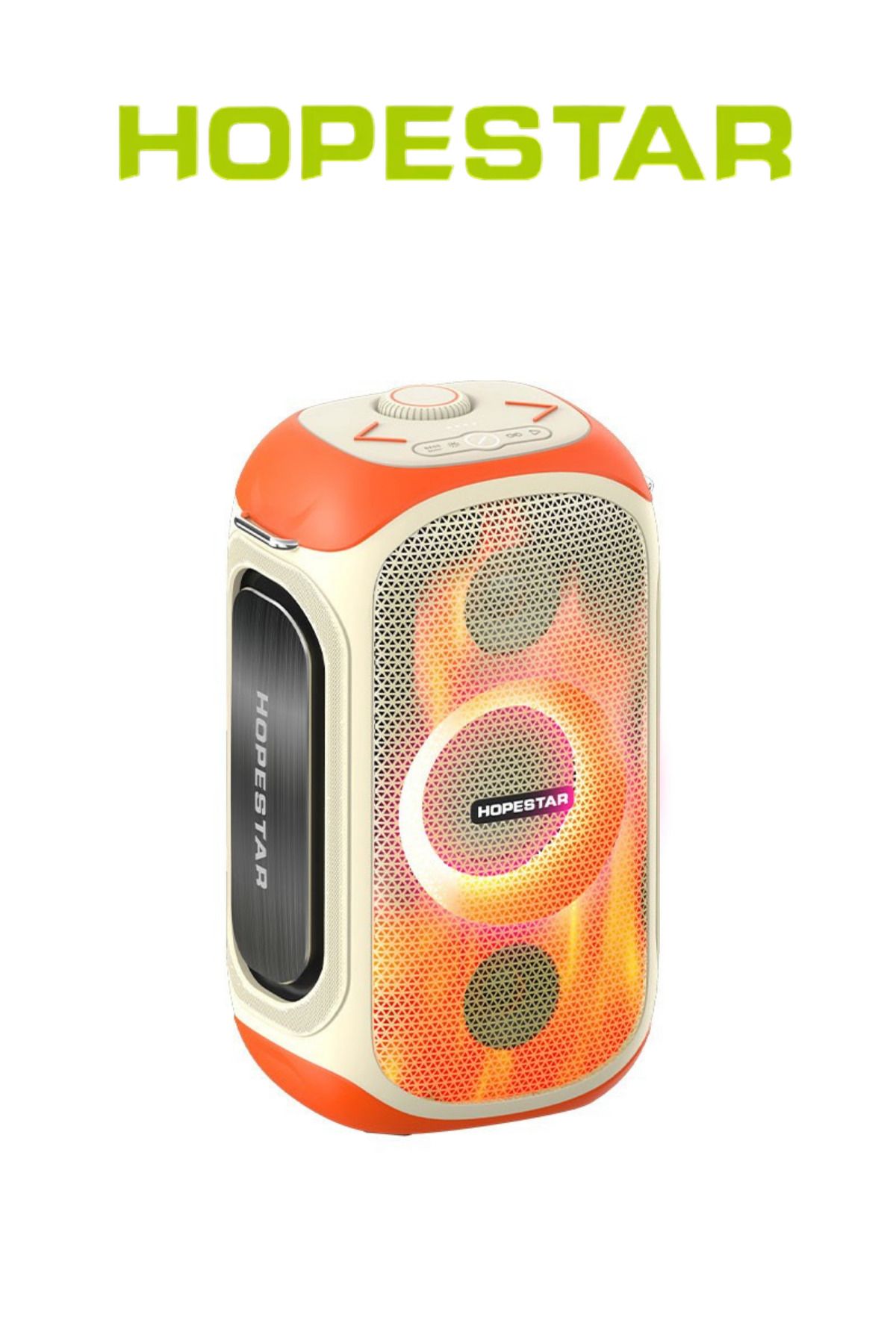Hopestar Party 300 RGB Işıklı Standlı Çift Mikrofonlu 80W IPX5 Suya Dayanıklı Bluetooth Hoparlör