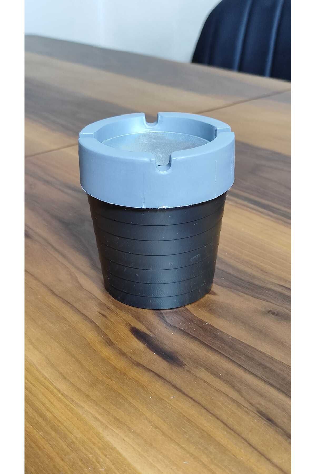 lusira Metal Başlıklı Kokusuz Plastik Küllük 9,5 x 8,5 cm