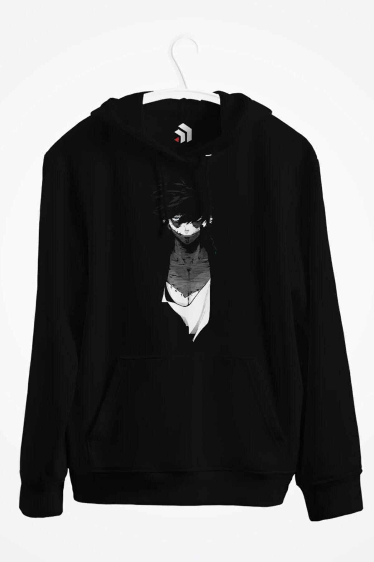 karikatürstore Dabi Anime Baskılı Kapşonlu Sweatshirt