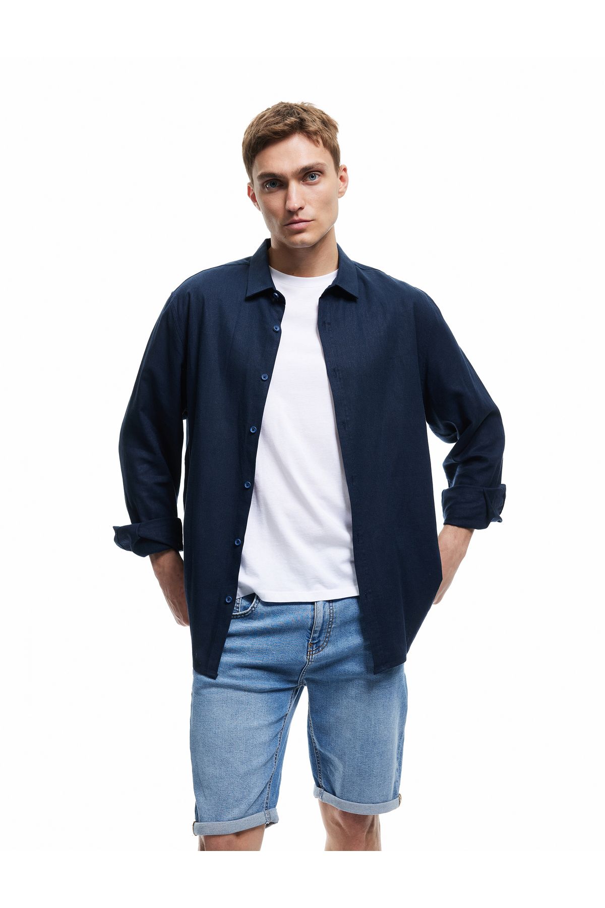 Koton Yeni Sezon Oversize Kot Şort Bermuda Cep Detaylı Pamuklu
