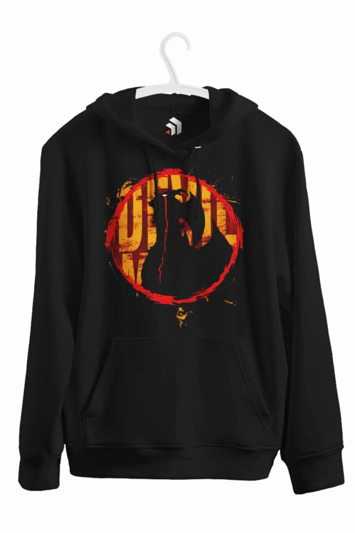 karikatürstore Devilman - Crying Devil Baskılı Kapşonlu Sweatshirt
