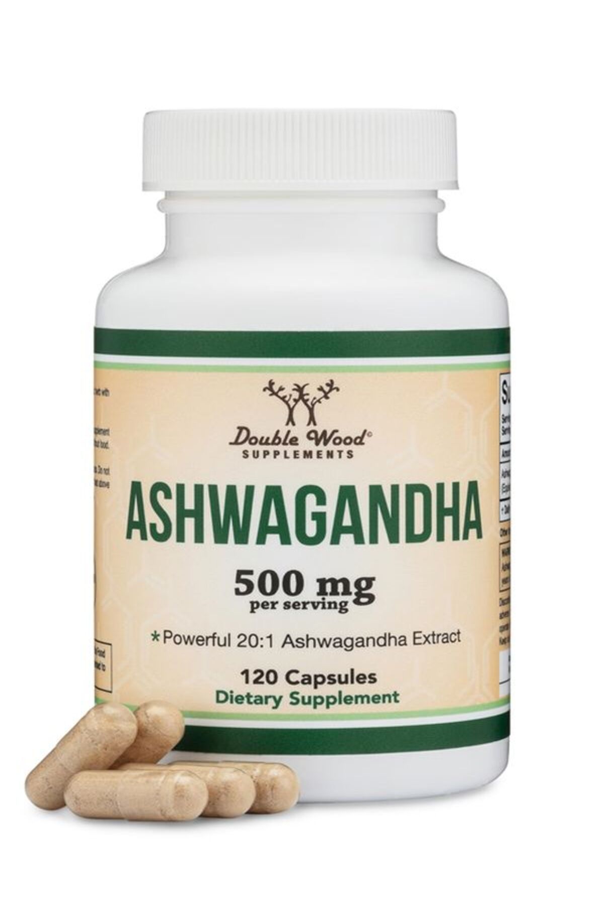 DOUBLE WOOD Ashwagan.dha.a - 120 500 mg capsul