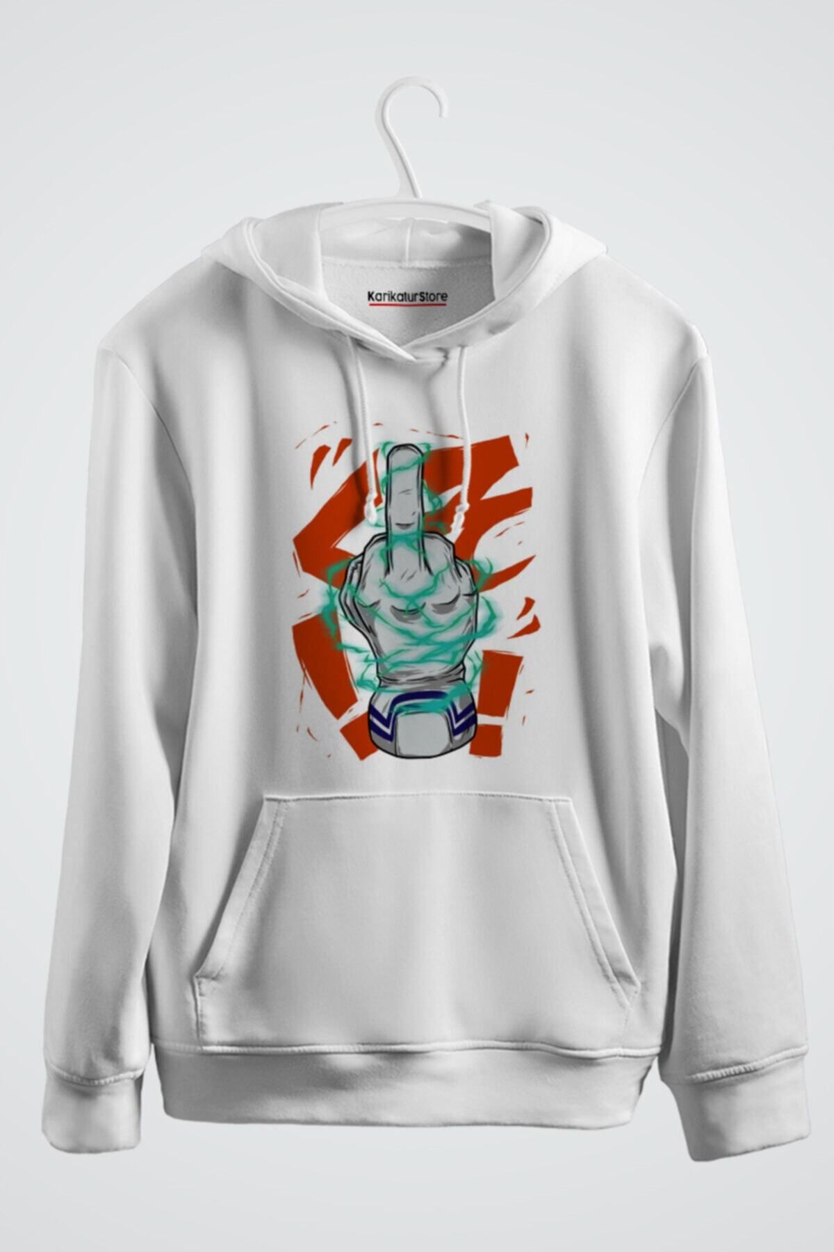 karikatürstore My Hero Academia Full Cowl Anime Baskılı Kapşonlu Sweat