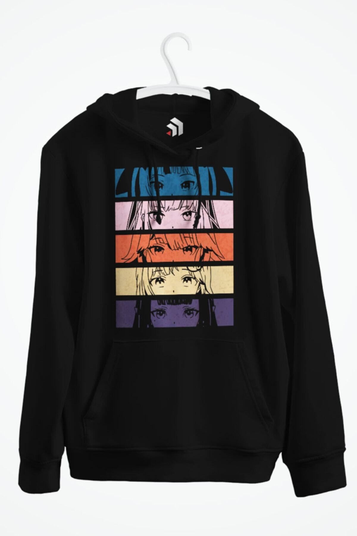 karikatürstore Holo En Eyes Anime Baskılı Kapşonlu Sweatshirt
