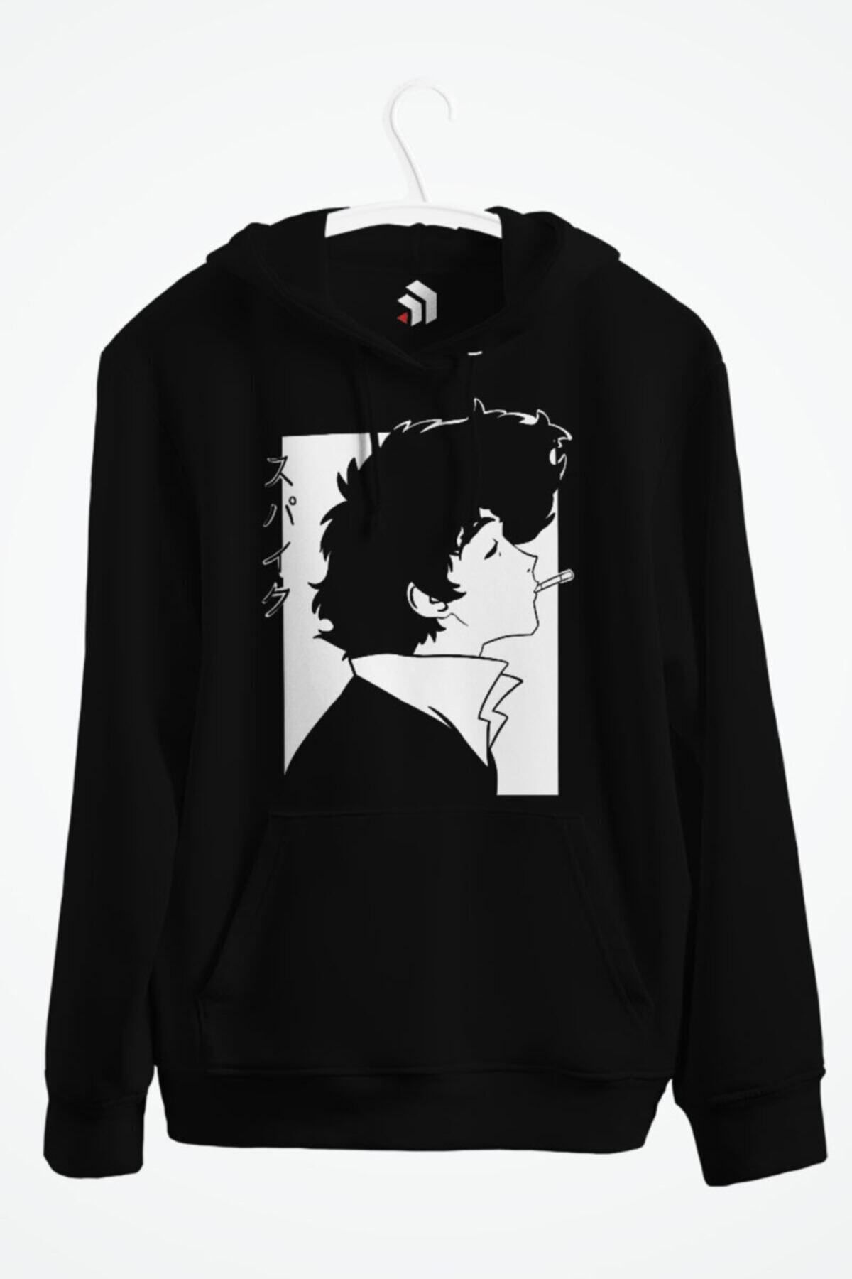 karikatürstore Cowboy Bebop Anime Baskılı Kapşonlu Sweatshirt