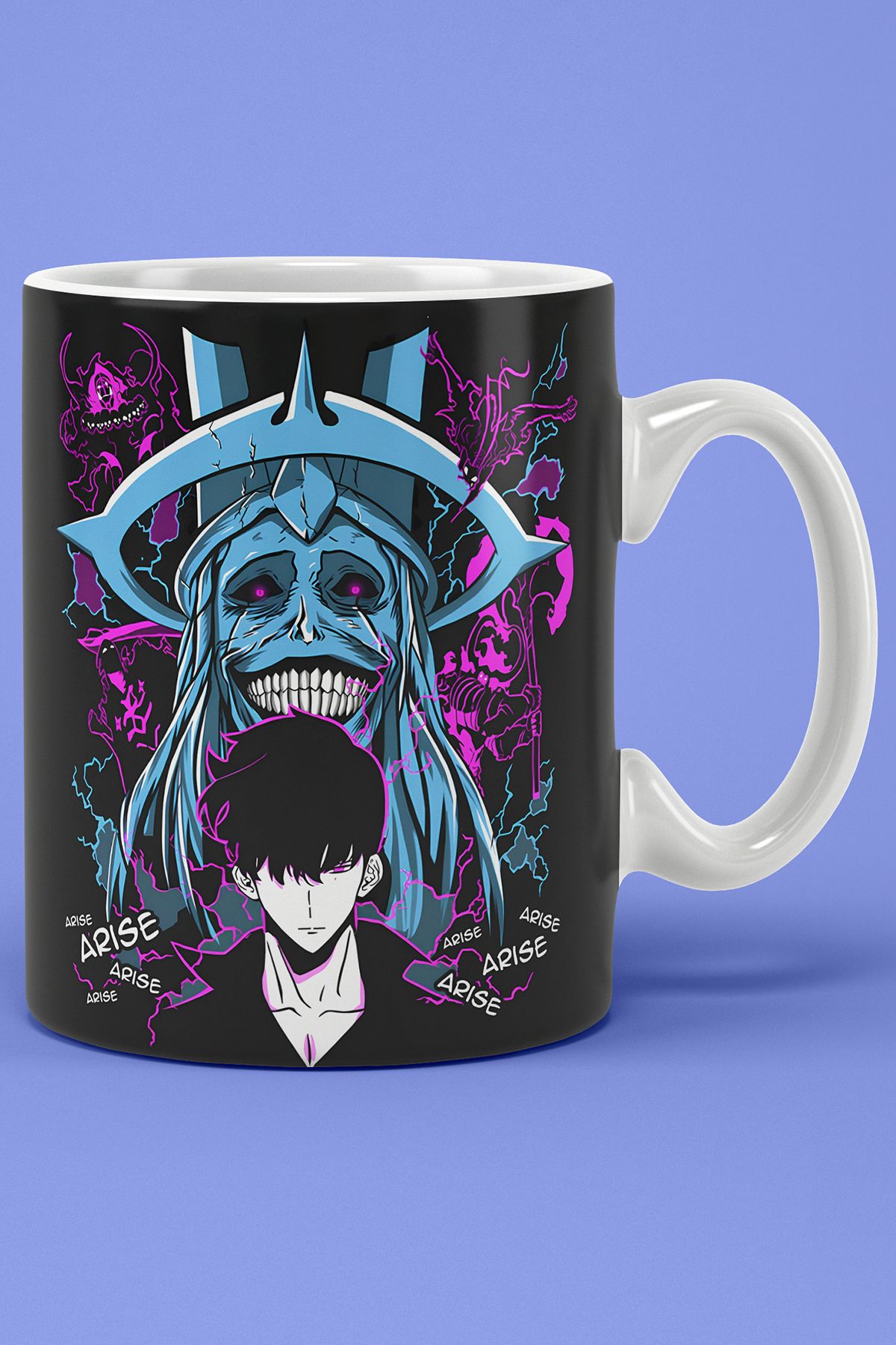 BİBANAPROMOSYON Anime Solo Leveling Baskılı Kupa Bardak