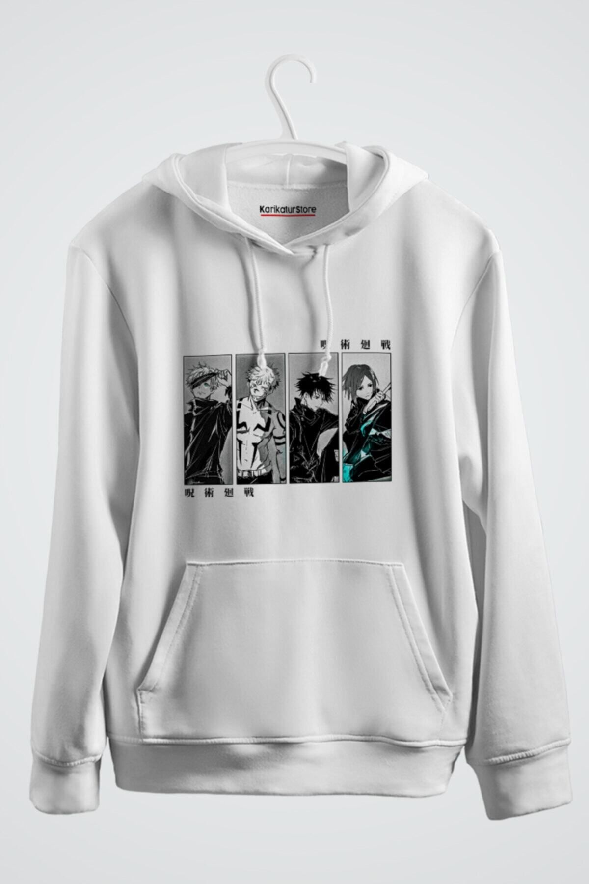 karikatürstore Jujutsu Kaisen Characters Satoru Gojo Megumi Fushiguro Yuji Itadori Nobara Kugisaki Anime Sweat
