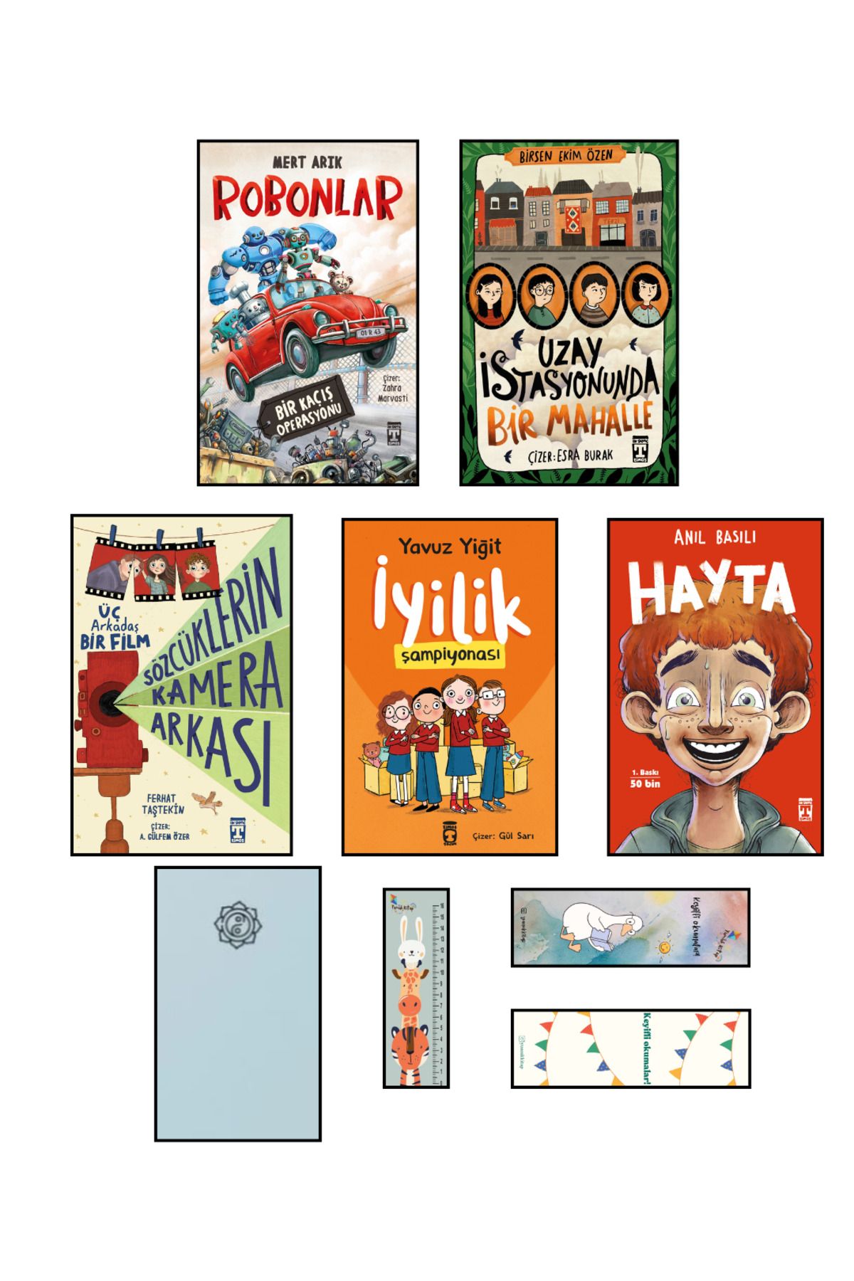 Timaş Yayınları 4. 5. Sınıf Okuma Kitapları 5 Kitap Set Robonlar/İyilik Şampiyonası/Hayta/Uzay İstasyonu