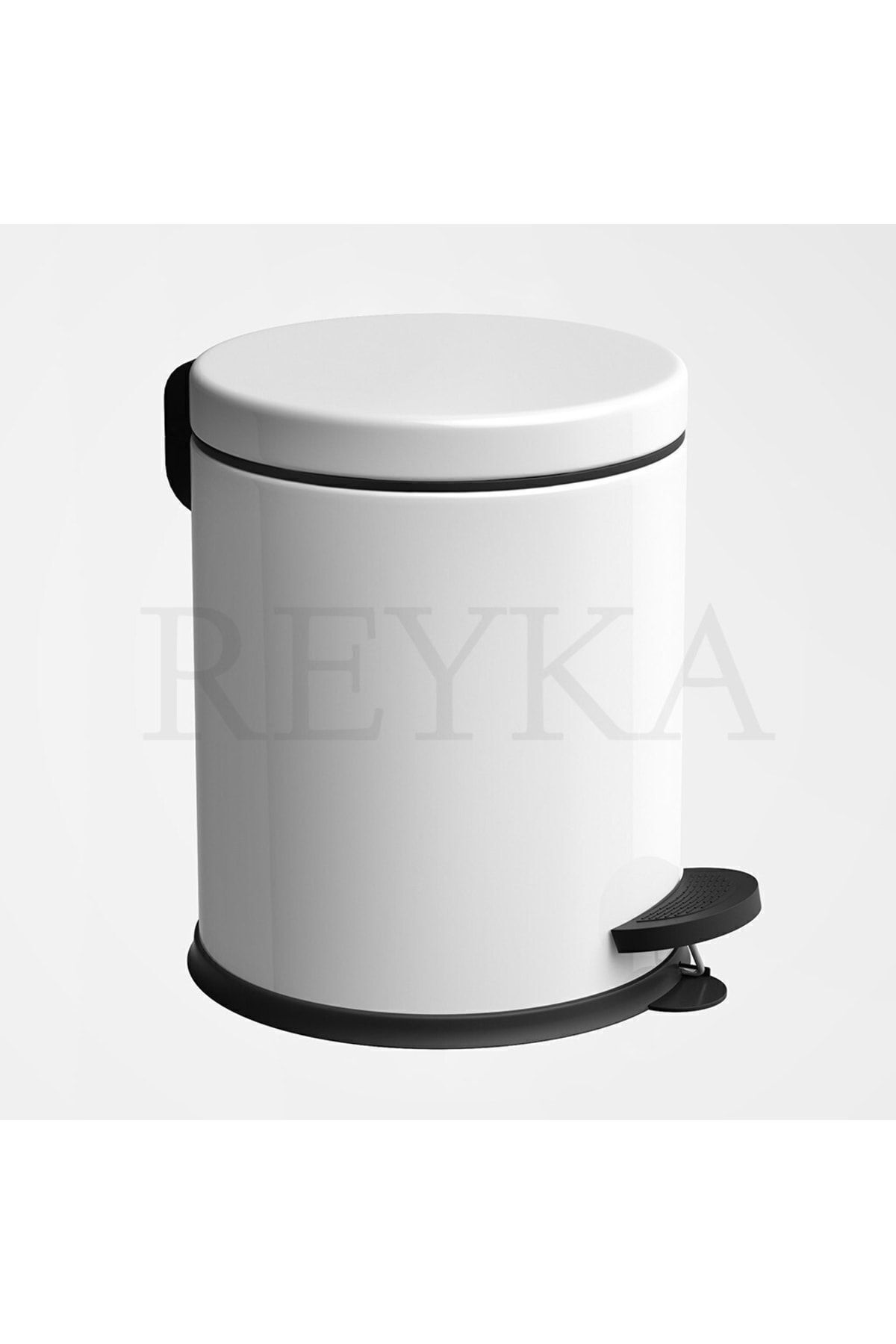 teknotrust Beyaz 3L Pedallı Çöp Kovası, şık ve kullanışlı ev aksesuarı