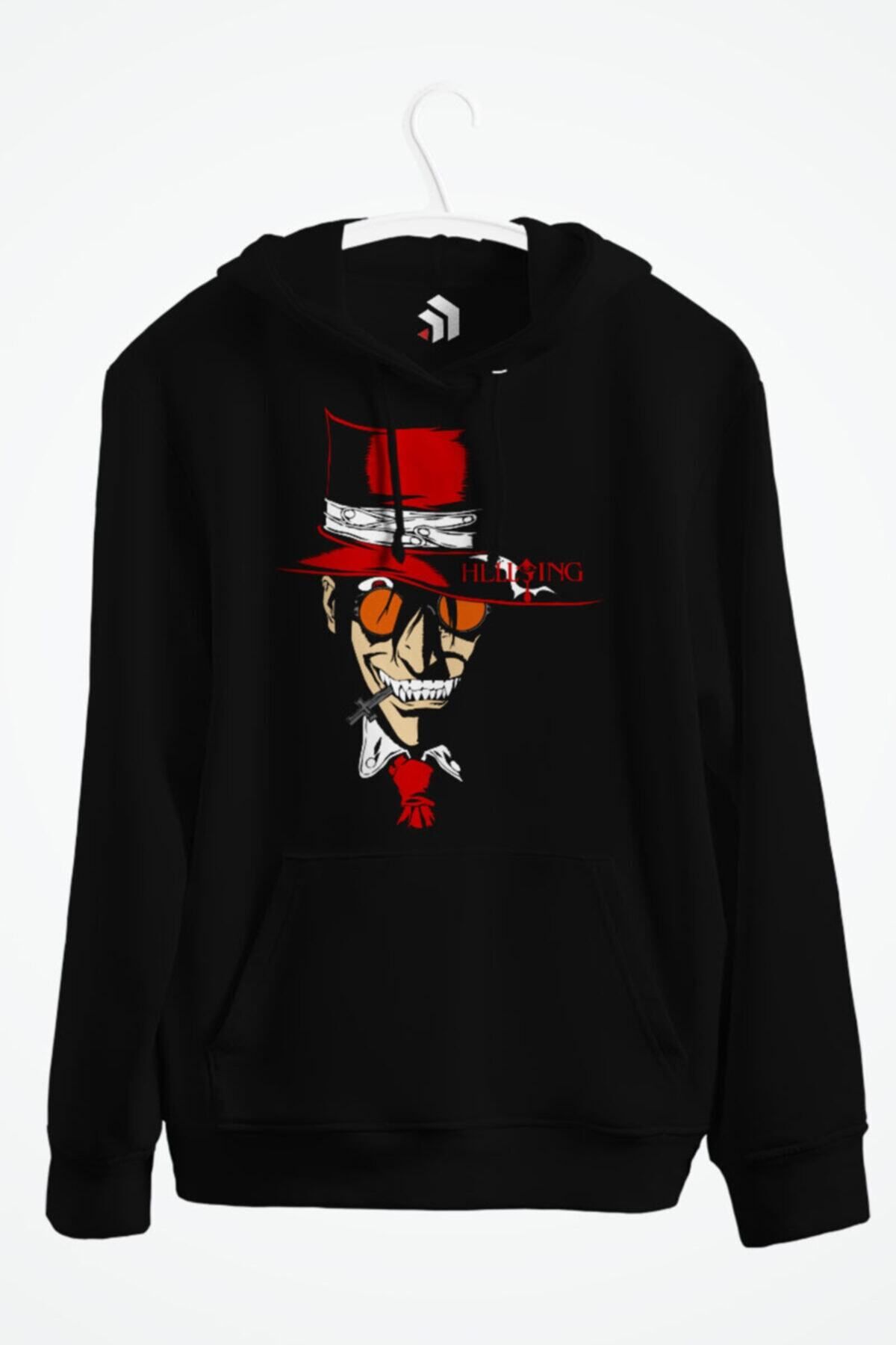 karikatürstore Vampire Man Of Hellsing Anime Alucard Baskılı Kapşonlu Sweatshirt