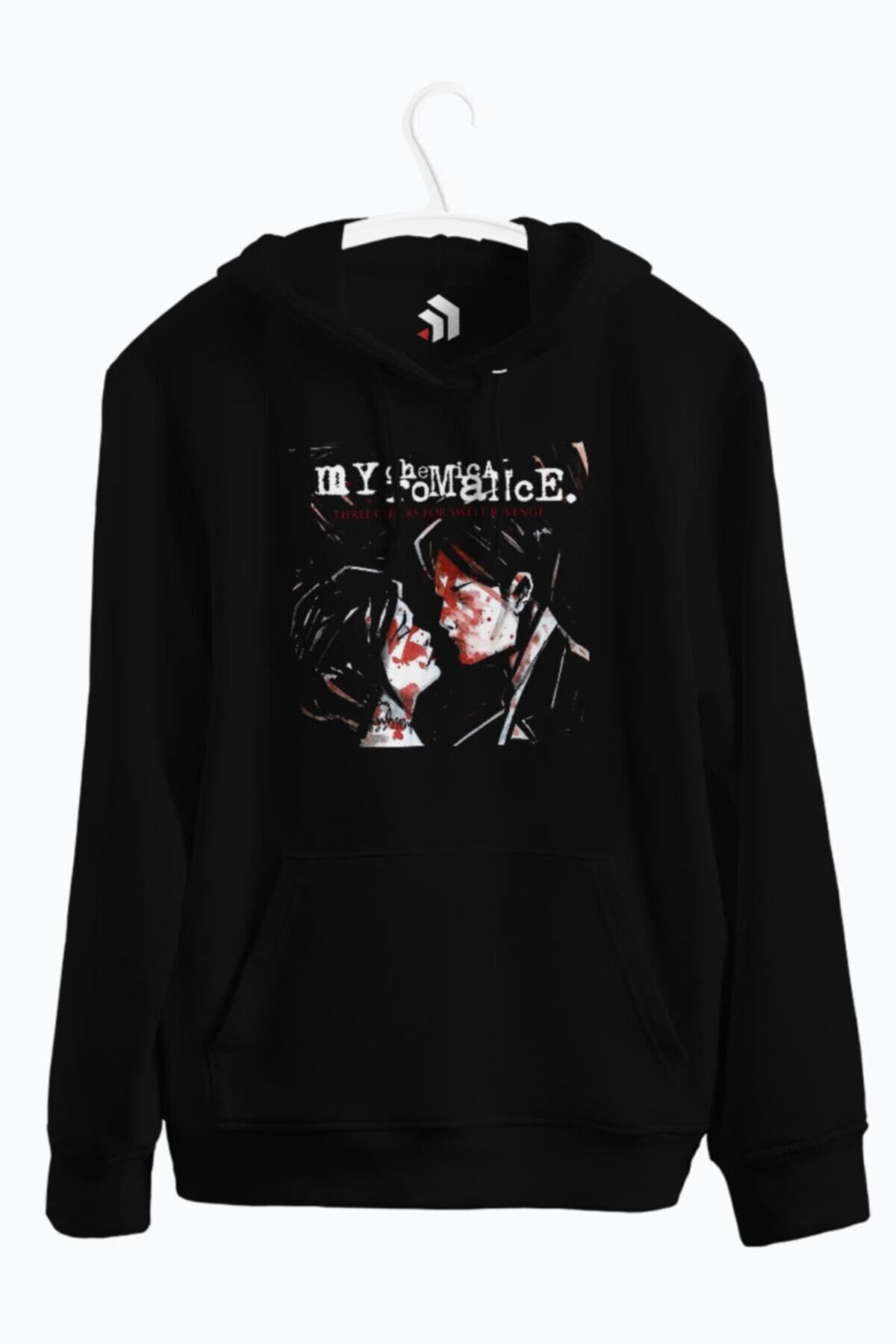 karikatürstore Revenge My Chemical Romance Baskılı Kapşonlu Sweatshirt