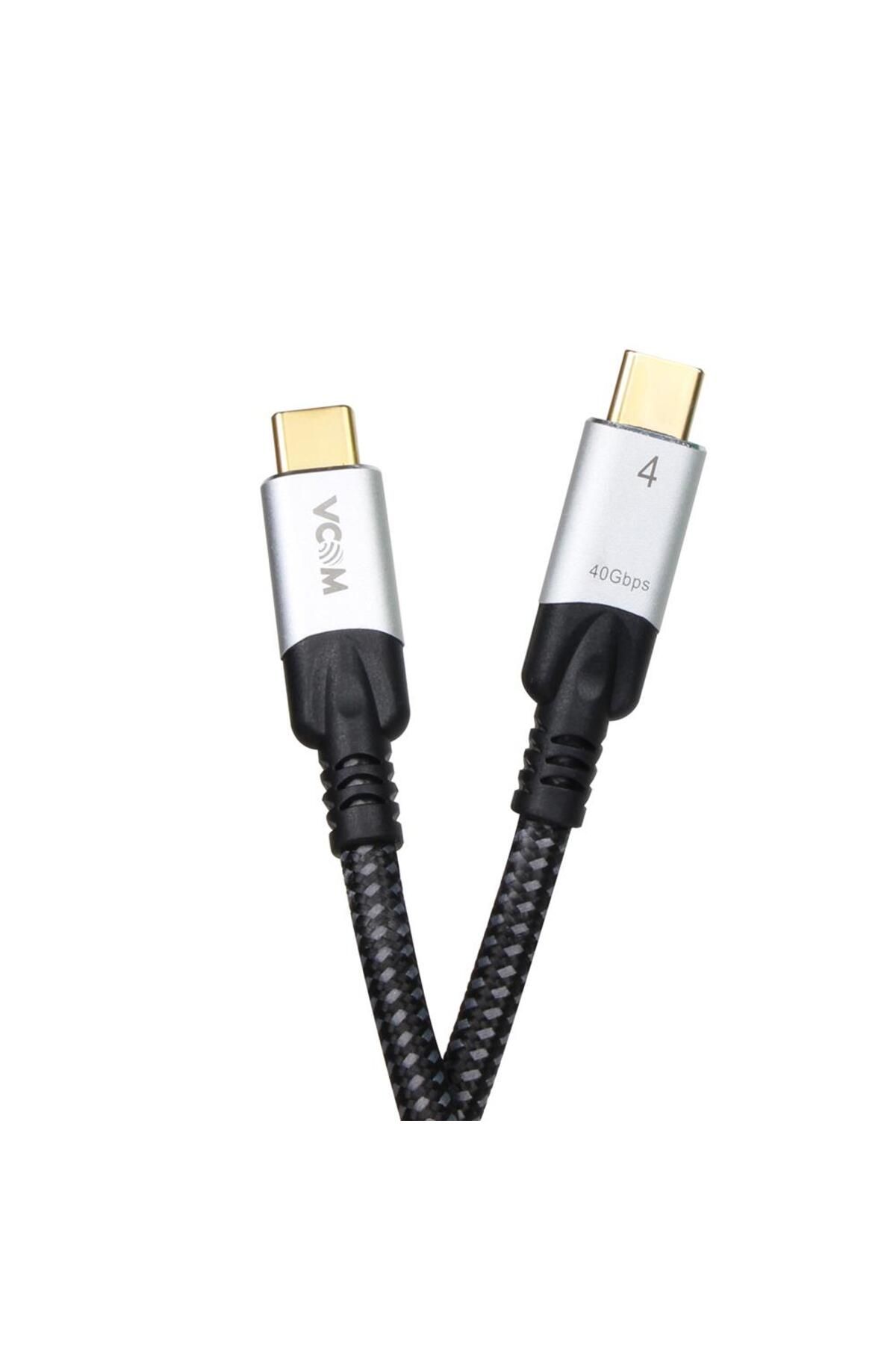VCOM Type-C to Type-C 1.2 Metre 40Gbps USB4 5 Amper Şarj Kablosu