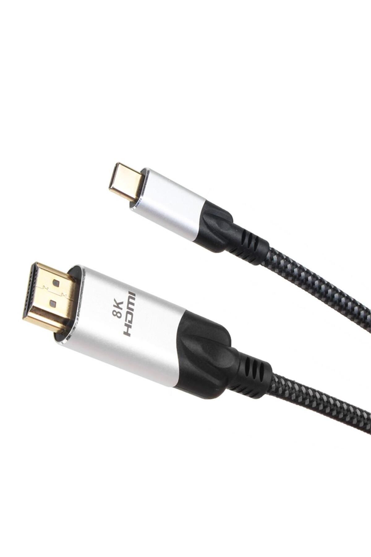 VCOM Siyah 1.8 Metre Type-C To Hdmi 2.0V Kablo
