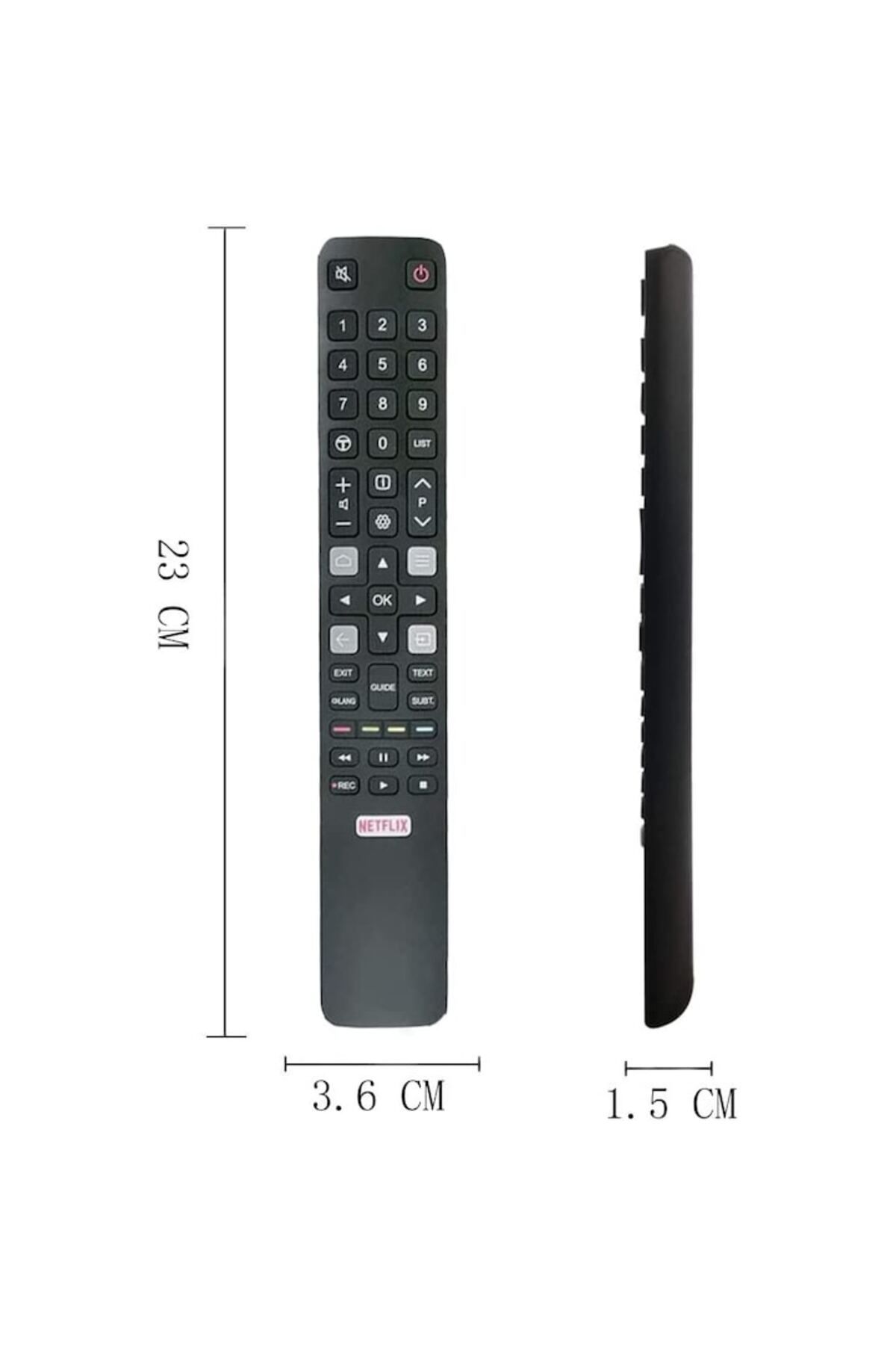 Bogadini-Universal Remote Control For Tcl Led/lcd Rm-l 1508, Compatible Netflix, Youtube, Black 3