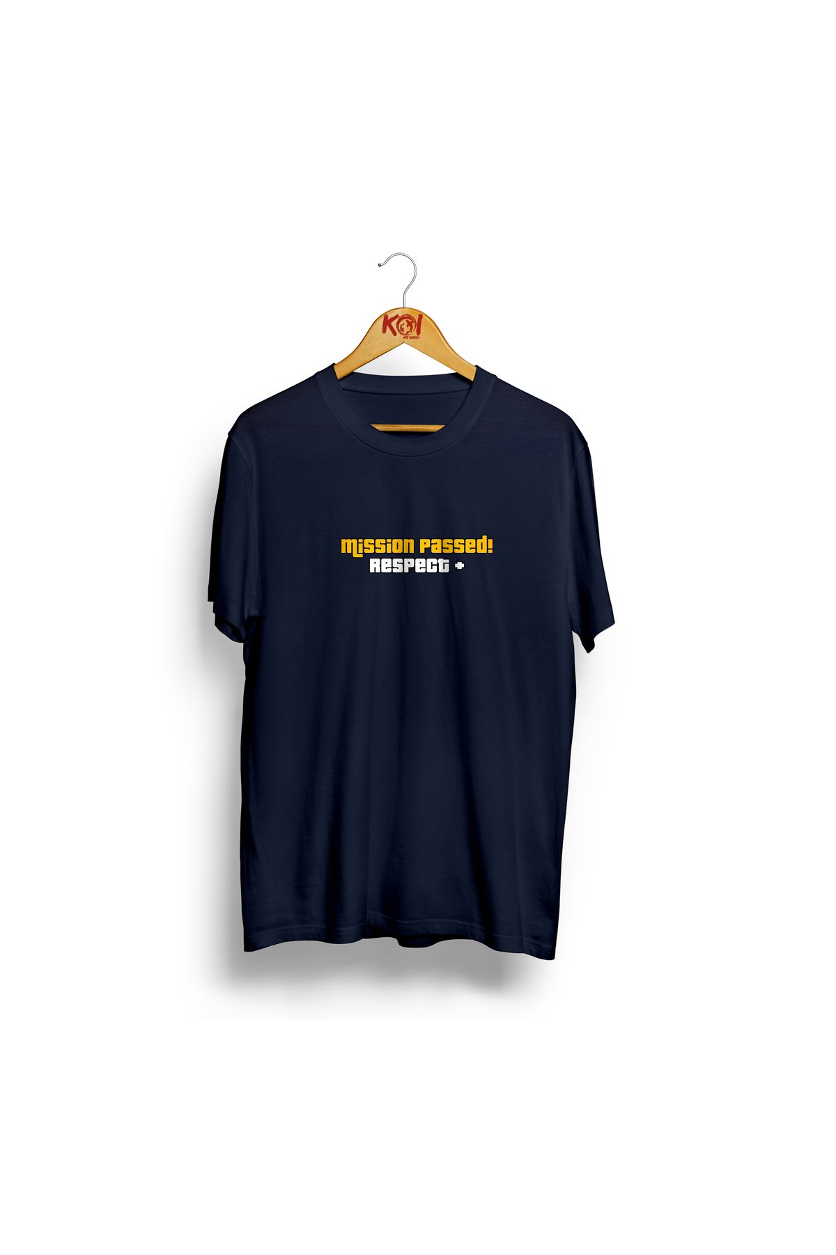 Butik Mission Passed / Erkek Lacivert Renk T-Shirt / %100 Pamuk Premium Quality / Regular Fit