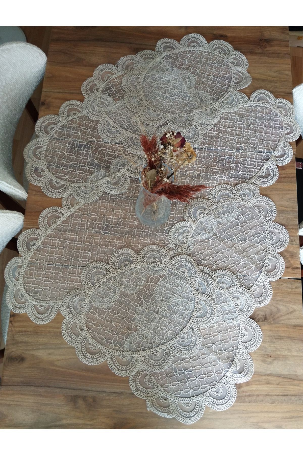 ARCET Sehpa Örtüsü, Yatak Odası Takımı, Runner, 6'lı set
