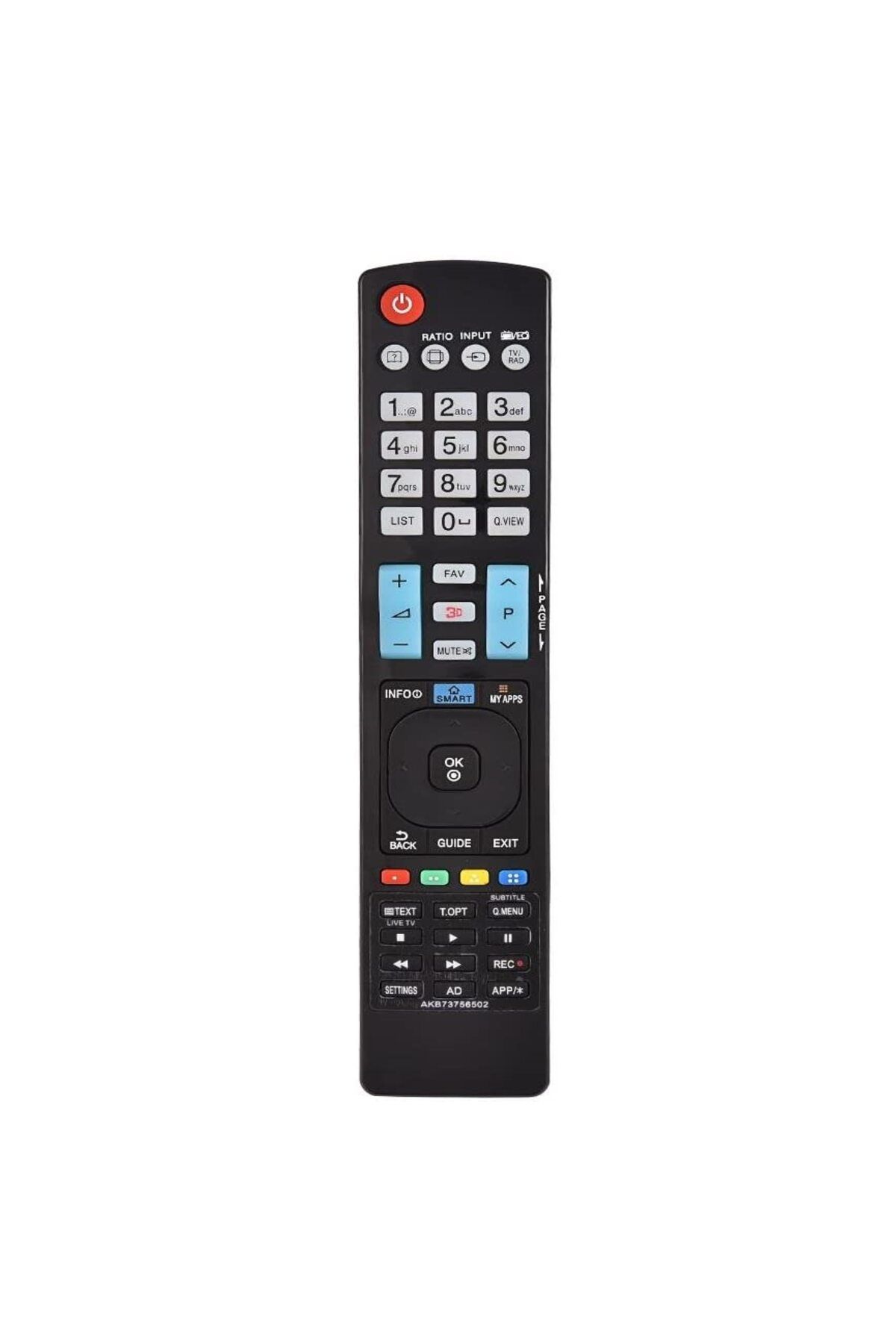 Bogadini-Universal Remote Control Compatible with LG LED/LCD AKB73756502, Identical to the Original, Black 4