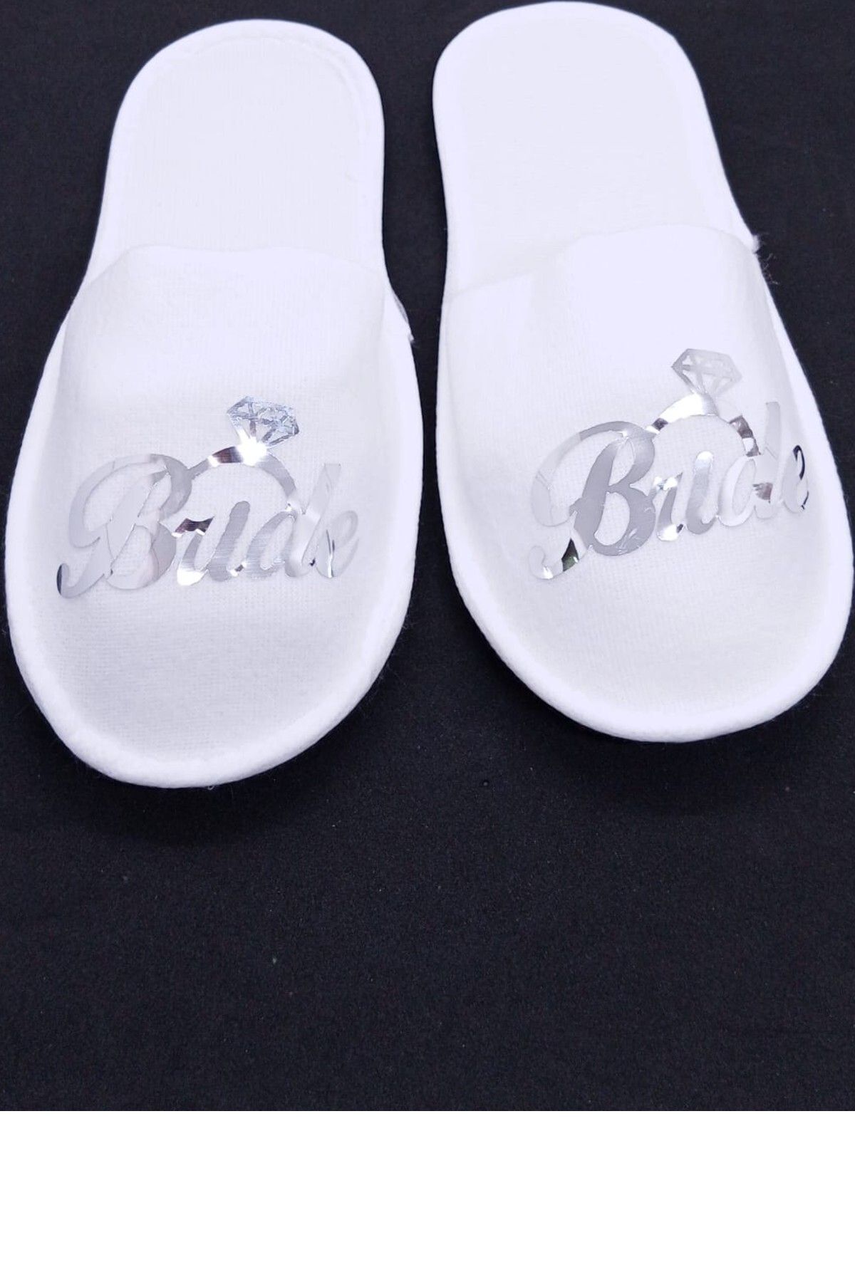 Bkmc BRIDE TERLİK BASKILI GÜMÜŞ