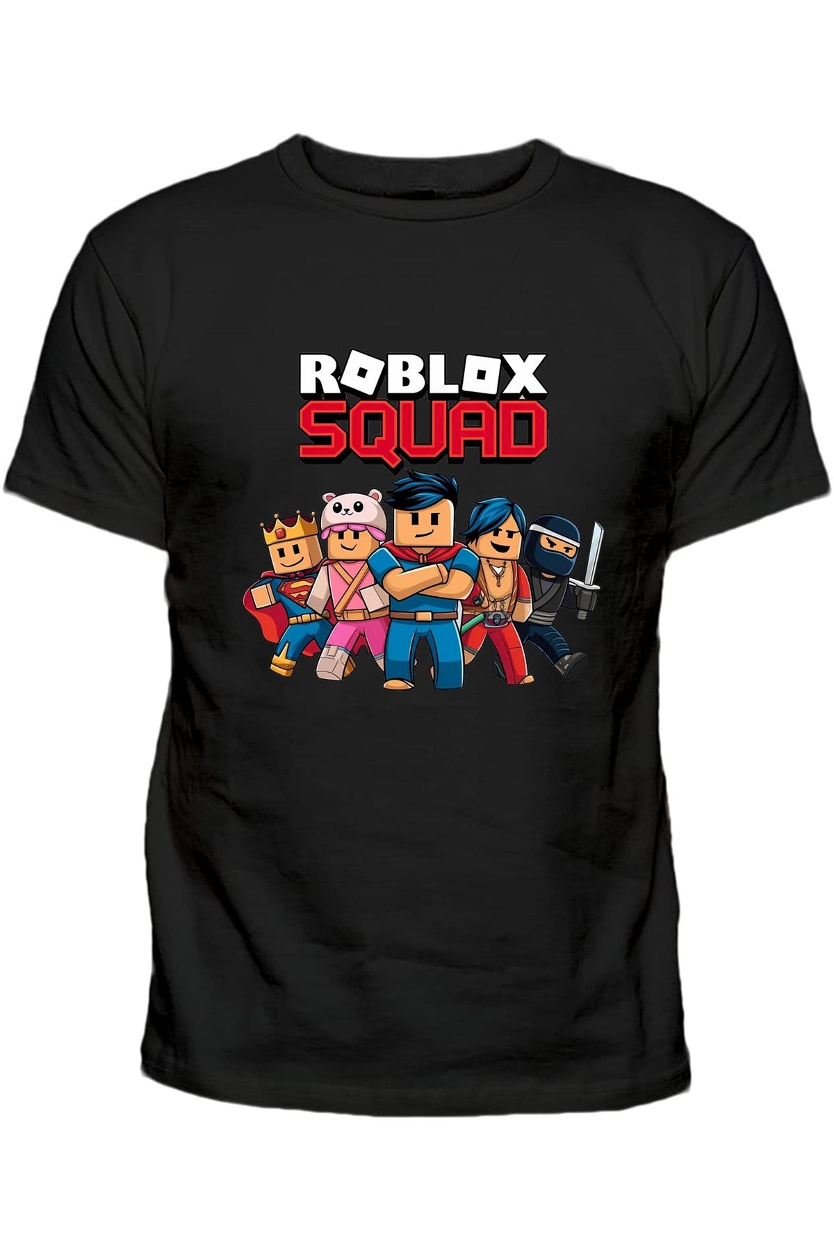 Efendioğlu Design ROBLOX SQUAD BASKILI PAMUKLU ÇOCUK TSHİRT