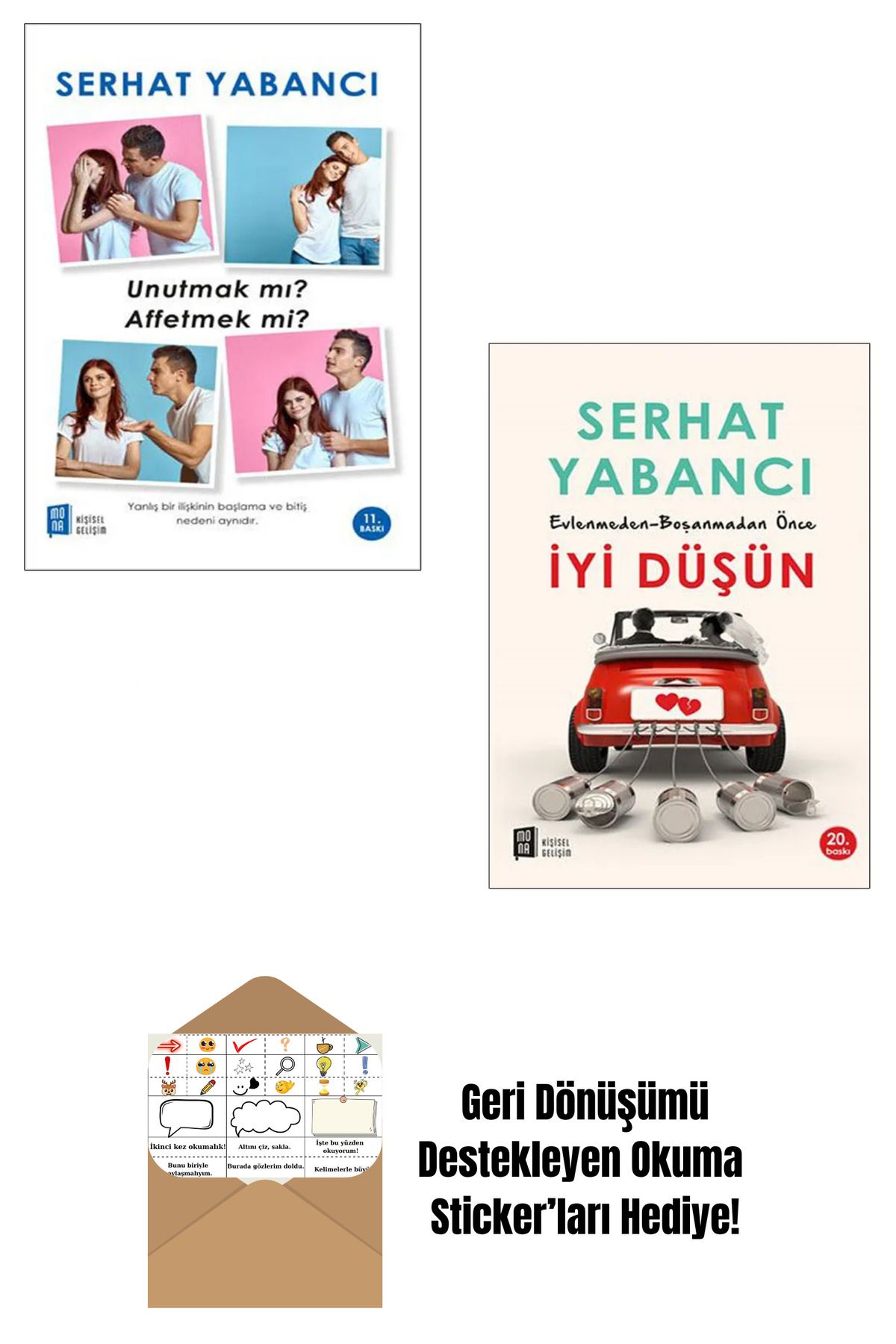 Mona Kitap Serhat Yabancı 2 Kitap Set + Okuma Sticker'ları