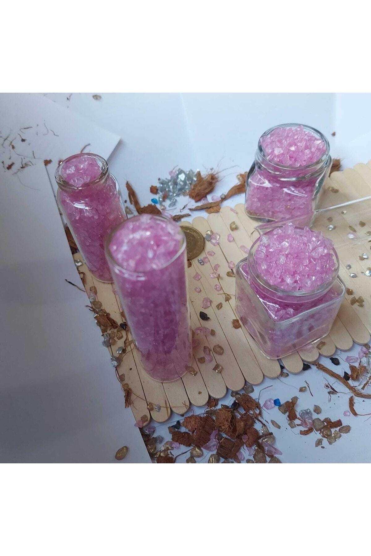 Saatistan Pembe Cam Kırıkları, Epoksi Cam Dökümüne Uygun, 500gr, Parlak ve Şık Görünüm