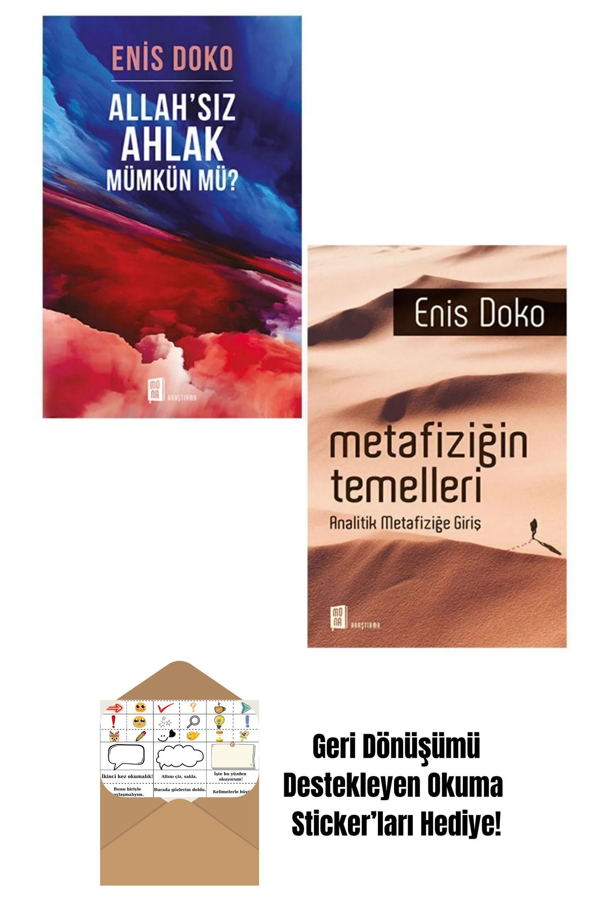 Mona Kitap Enis Doko 2 Kitap Set + Okuma Sticker'ları