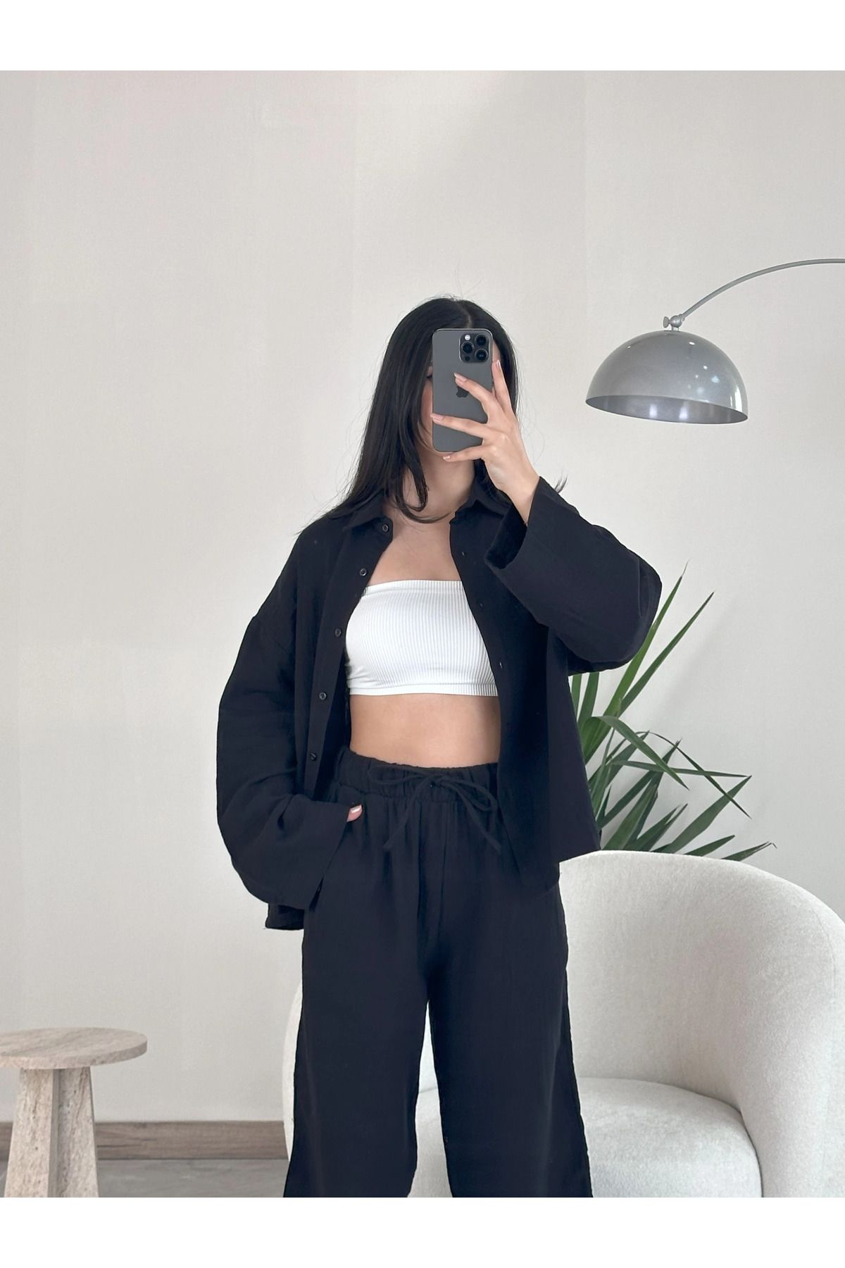 Kyra Studios Siyah Müslin Takım