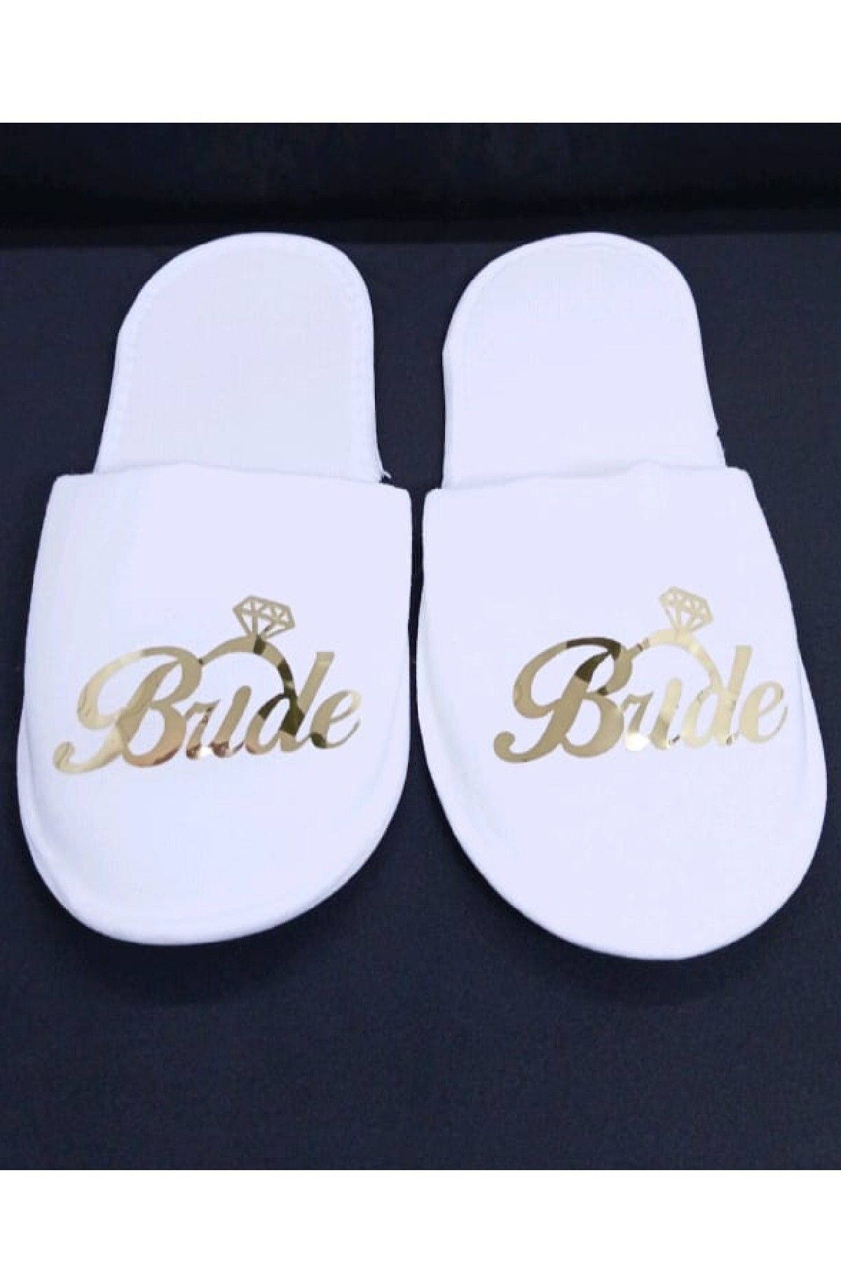 Bkmc BRIDE TERLİK BASKILI GOLD