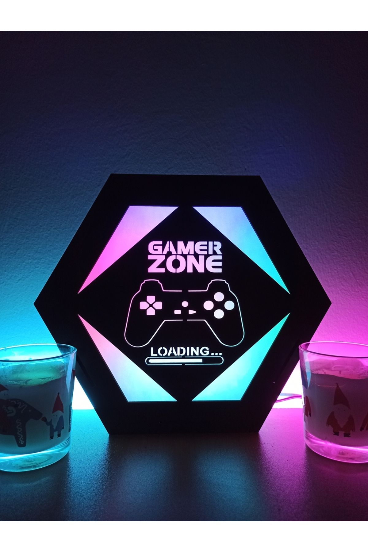 FOREVHOME Gamer Zone Masaüstü Dekoratif Lamba