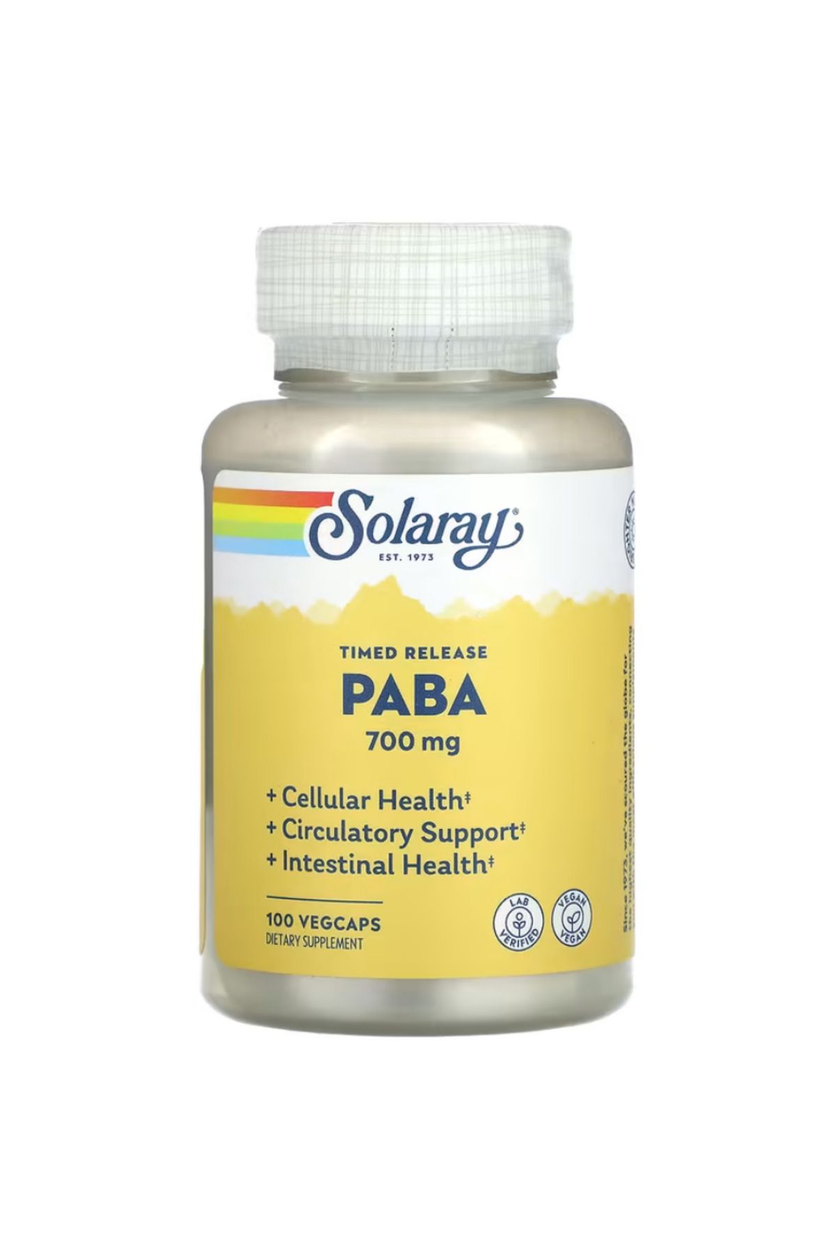 Solaray , Timed Release PABA, 700 mg, 100 VegCaps