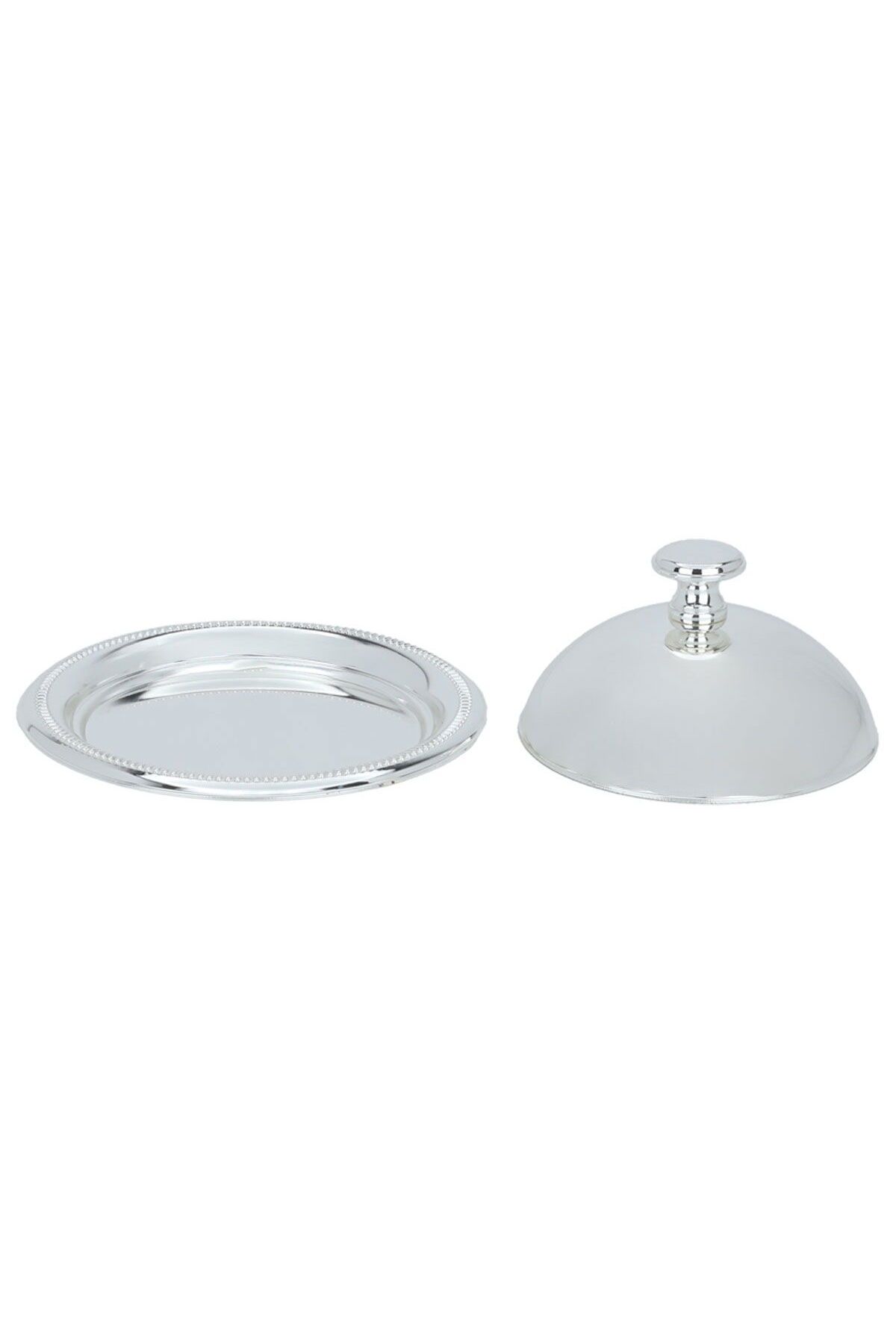 Alsaif Gallery-Steel Tamriyah by Alsaif Gallery, 11 cm, Circular, Engraved, with Lid - Silver 2