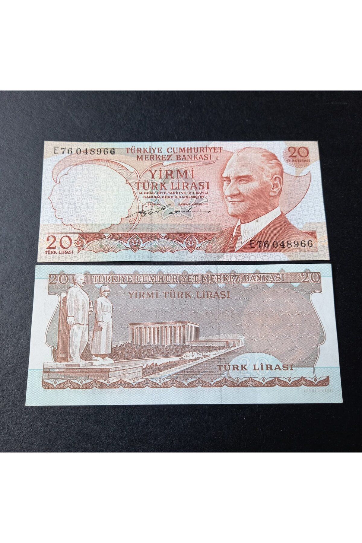 escoines koleksiyon 399636856c0fd88e07 6.Emisyon 2.Tertip E76 Serisi ÇA 20Lira Eski kağıt para