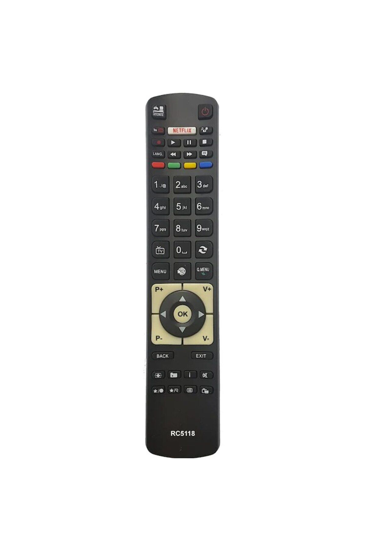 Bogadini-Universal Remote Control Compatible with Vortex LED 32V-289S LCD/LED TV, Identical to the Original 4