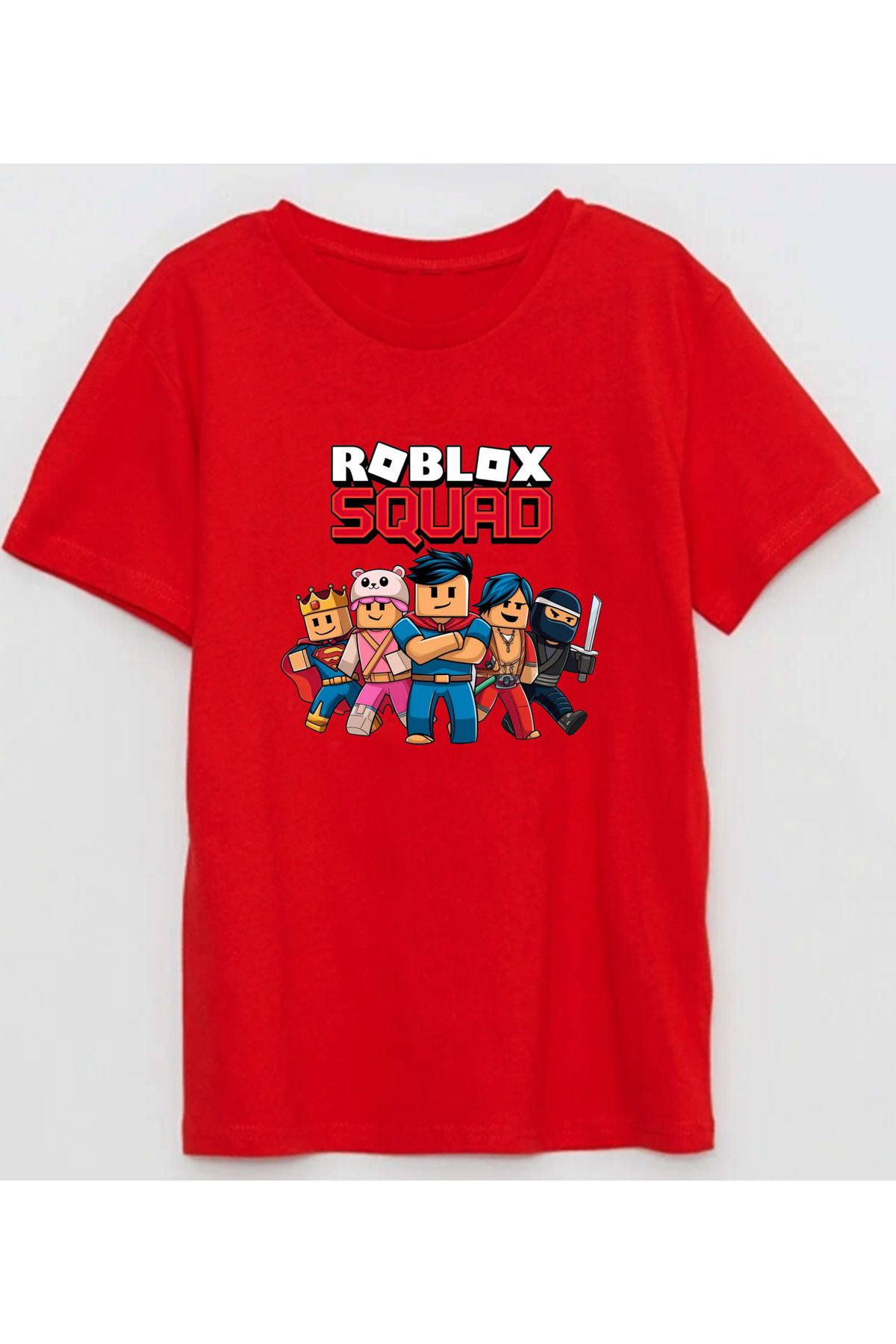 Efendioğlu Design ROBLOX SQUAD BASKILI PAMUKLU ÇOCUK TSHİRT