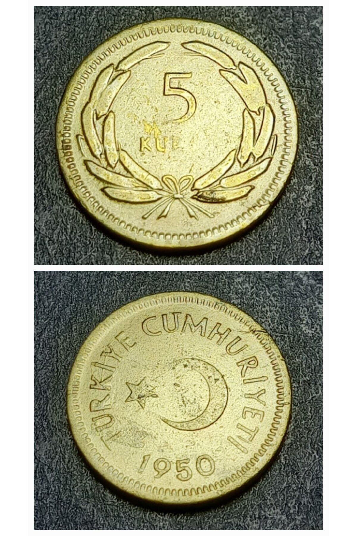 escoines koleksiyon 3996368570102ec4cc Darphane Setinden 1950 5Kuruş Eski Madeni Para
