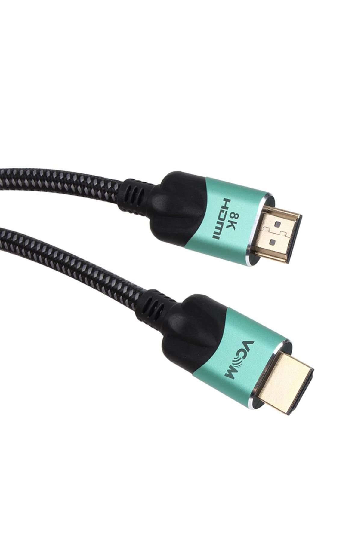 VCOM Siyah Gümüş 1.5 Metre 2.1V Hdmi-M-Hdmi-M Kablo