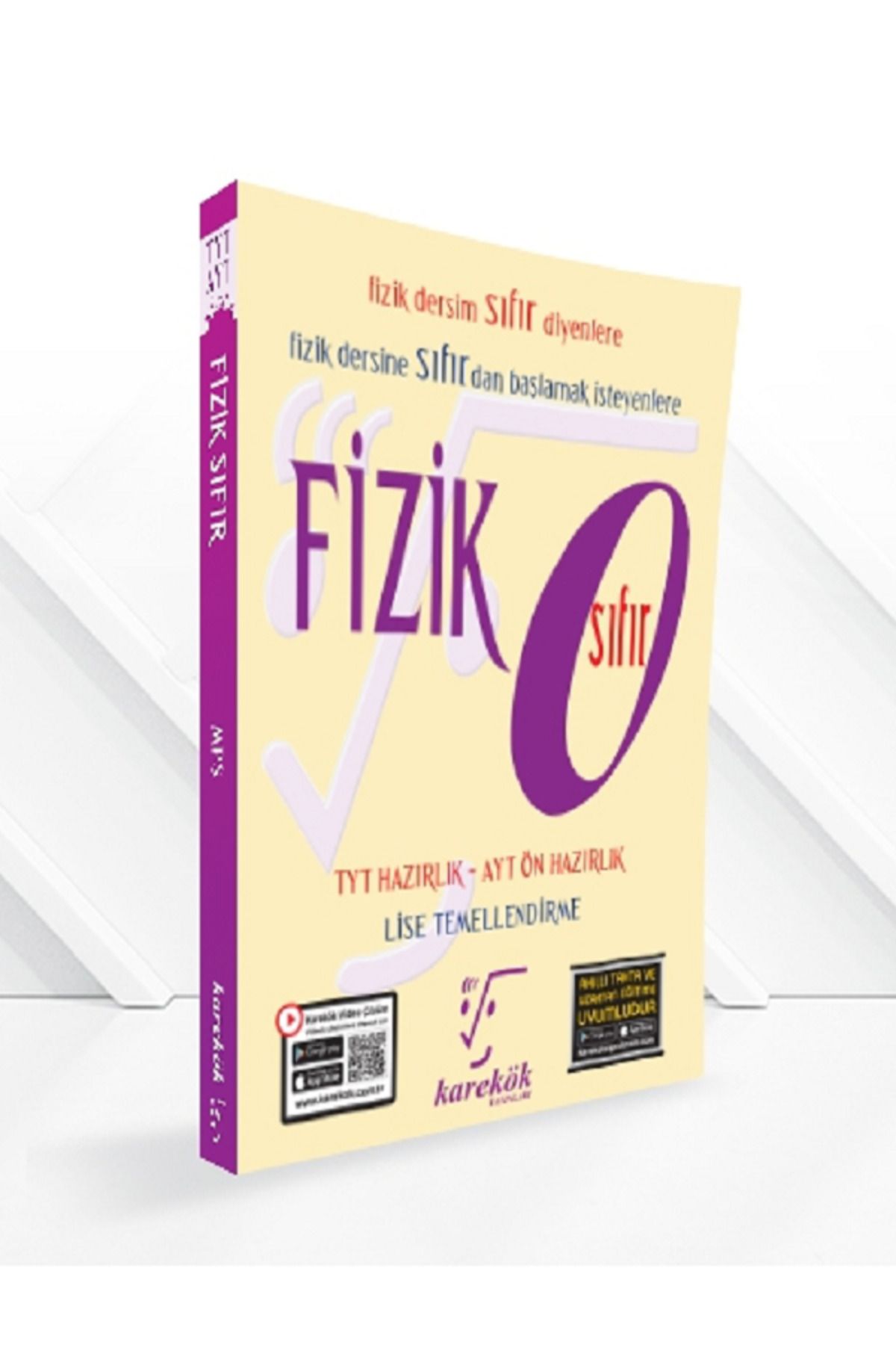 Evrensel İletişim Yayınları Karakök FİZİK 0 / Karakök FİZİK Sıfır / TYT Hazırlık AYT Ön Hazırlık / Fizik Dersim Sıfır Diyenlere